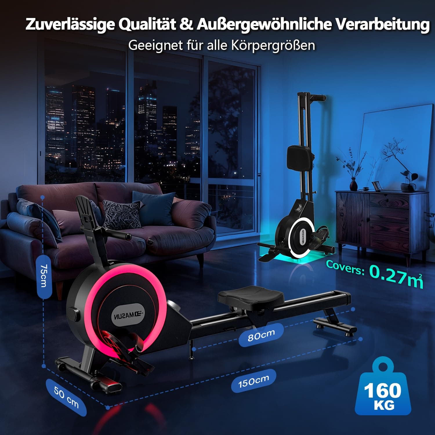 DMASUN Rudergerät für Zuhause – Bild 8