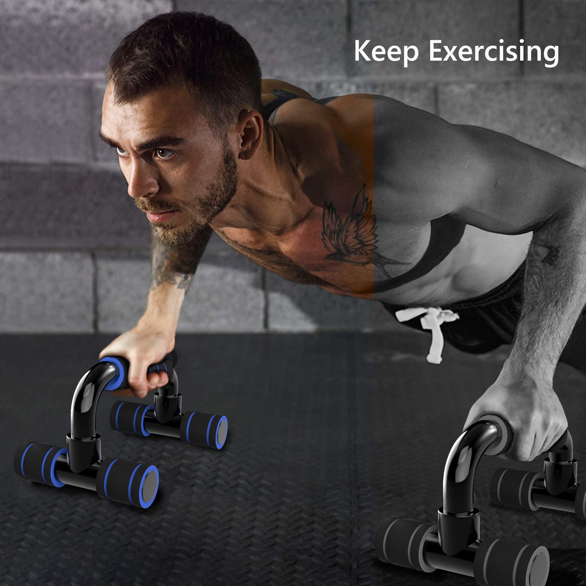 Readaeer Liegestützgriffe Push Up Stand Bars Liegestütze – Bild 7
