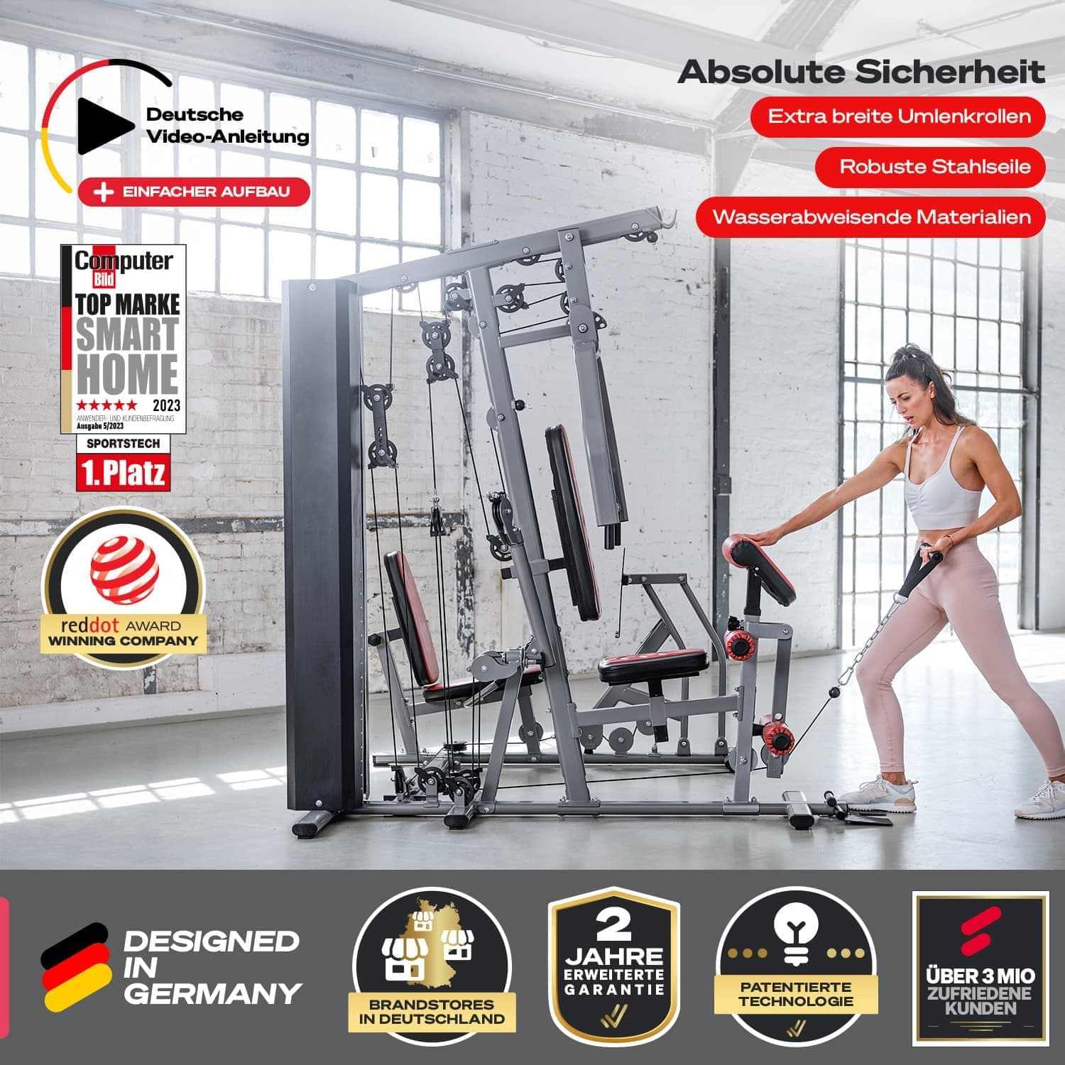 Sportstech Einzigartige Premium Kraftstation – Bild 6