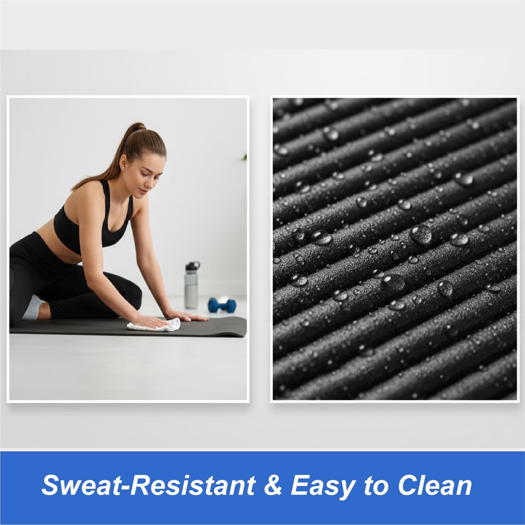 RAVIAN Yoga Mat Unisex Non-Slip Thick Foam Exercise Mat 10mm with – Bild 4