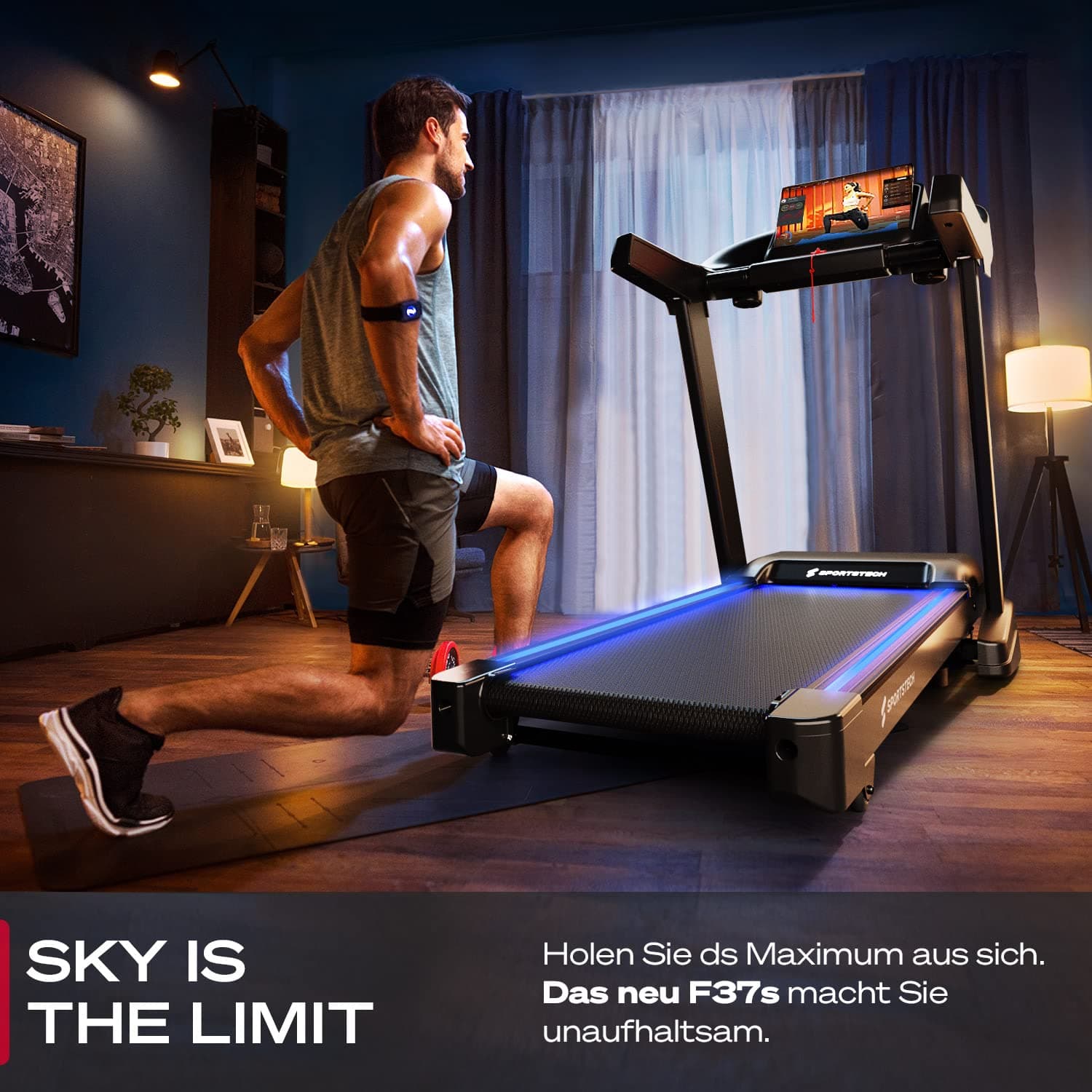 Sportstech F37s Laufband für Zuhause inklusive – Bild 2