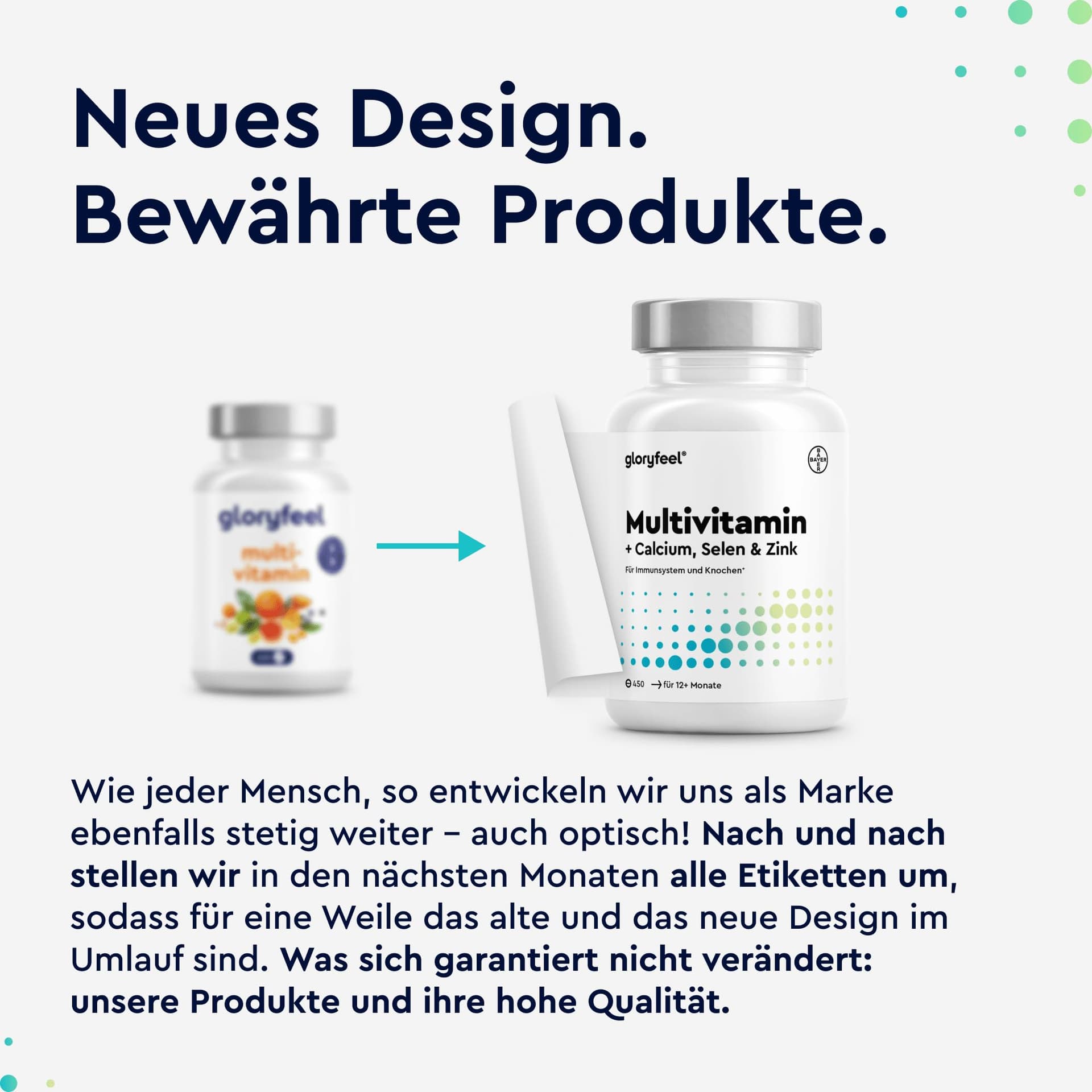 Gloryfeel Multivitamin Hochdosiert - 450 Tabletten – Bild 2