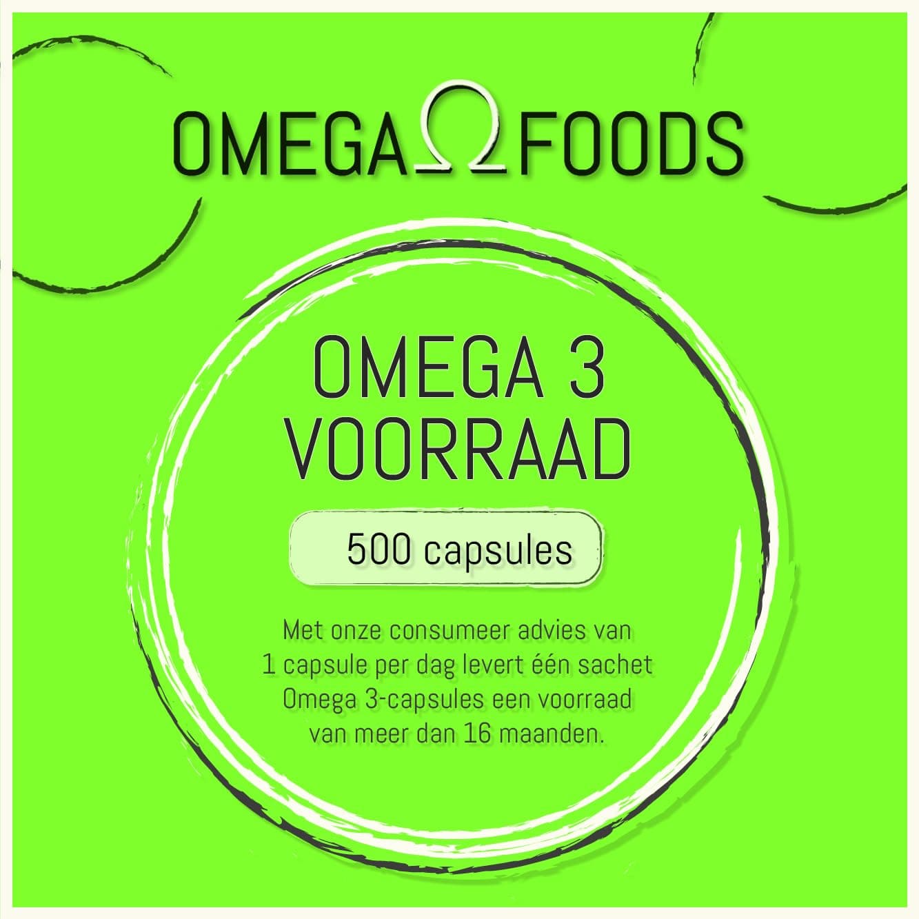 OMEGA FOODS Omega 3 Visolie 500 visoliecapsules sterk gedoseerd en super kwaliteit - 1000 mg – Bild 4