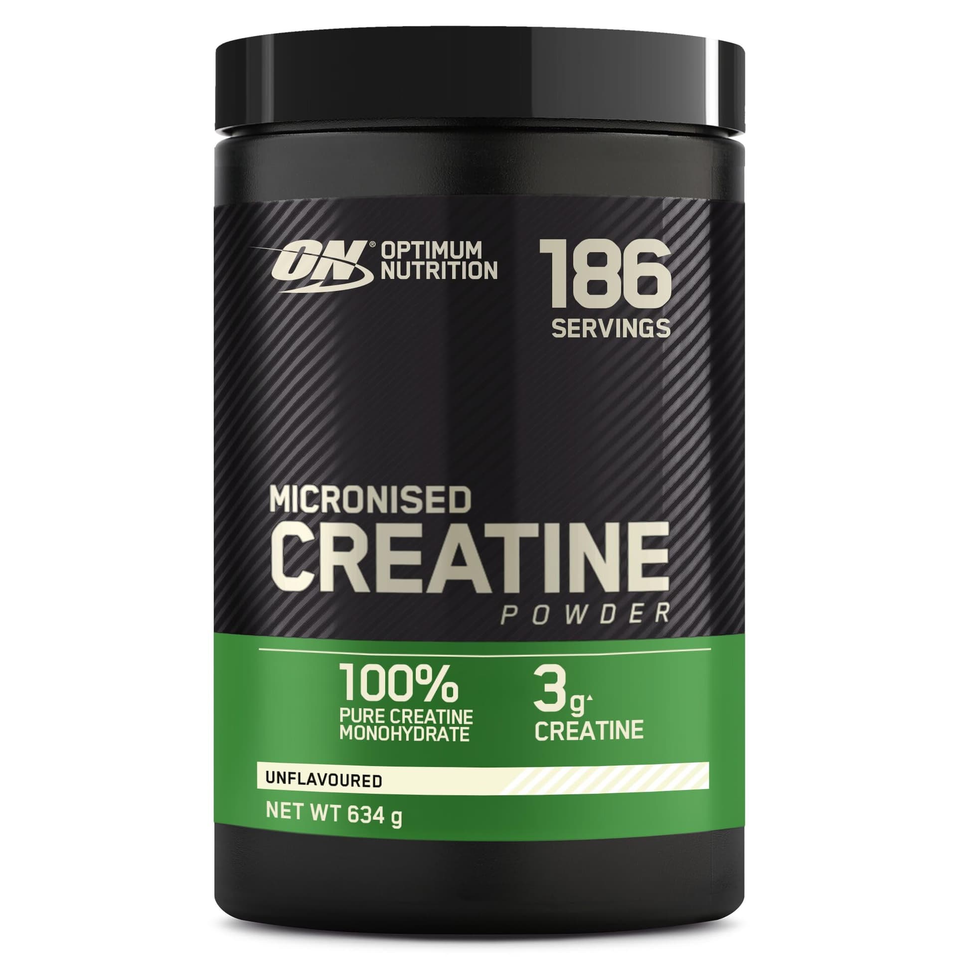 Optimum Nutrition Créatine Micronisée en Poudre, Sans Arôme, 634g