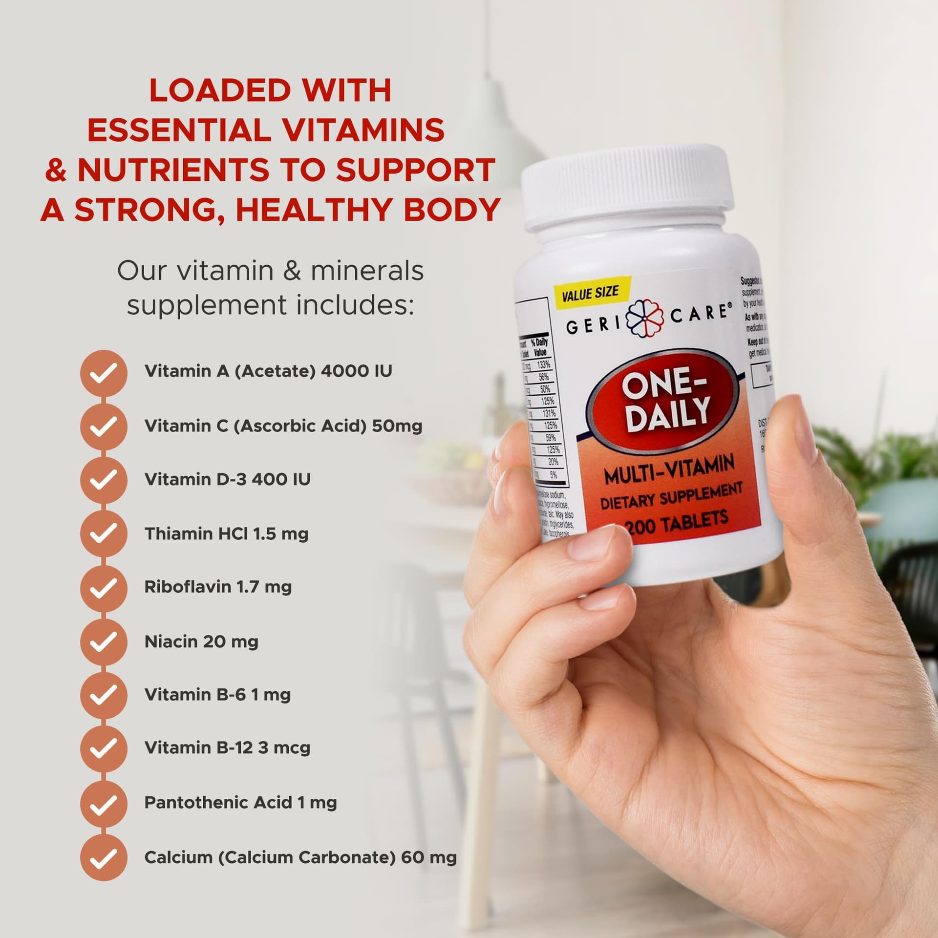 GeriCare One-Daily Multi-Vitamin Tablet – Bild 4