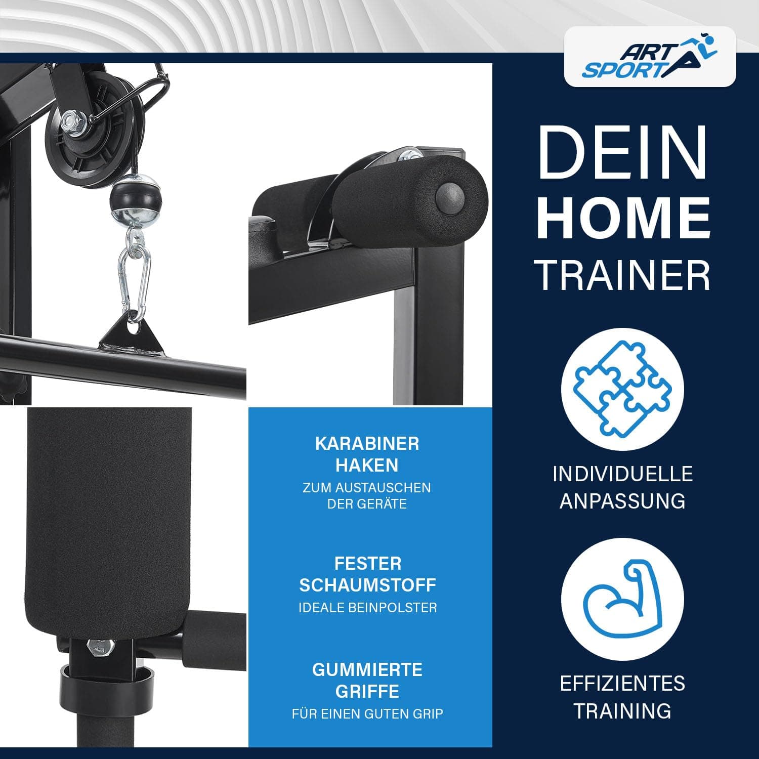 ArtSport Kraftstation ProfiGym 2000 mit Latzug- & – Bild 7