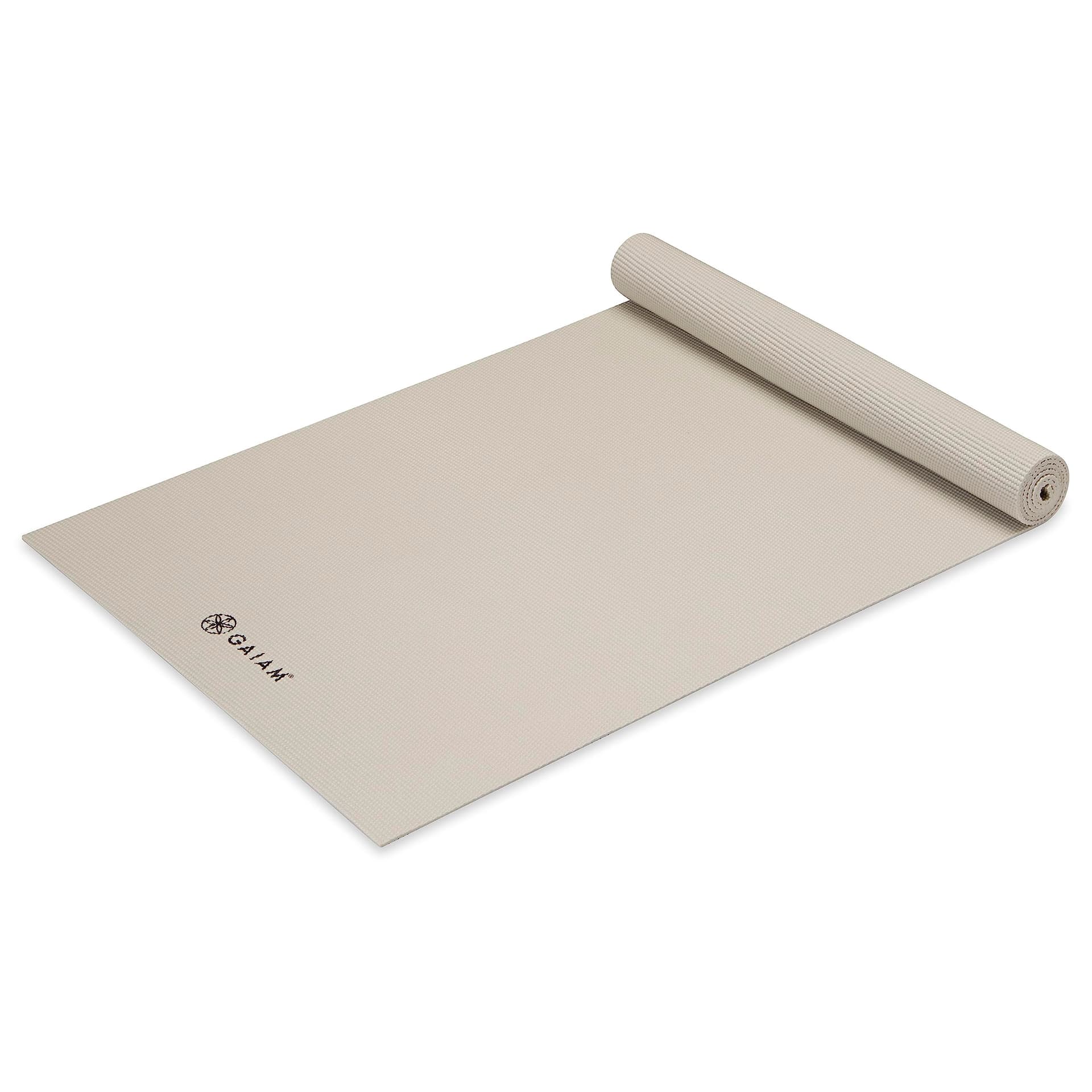 Gaiam Yoga Mat Premium Solid Color Non Slip Exercise &