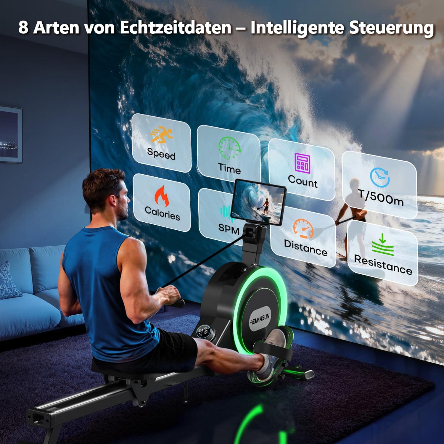DMASUN Rudergerät für Zuhause – Bild 5