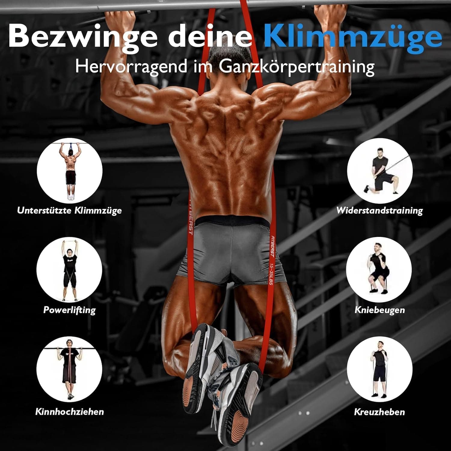 FitBeast Widerstandsbänder Set – Bild 3