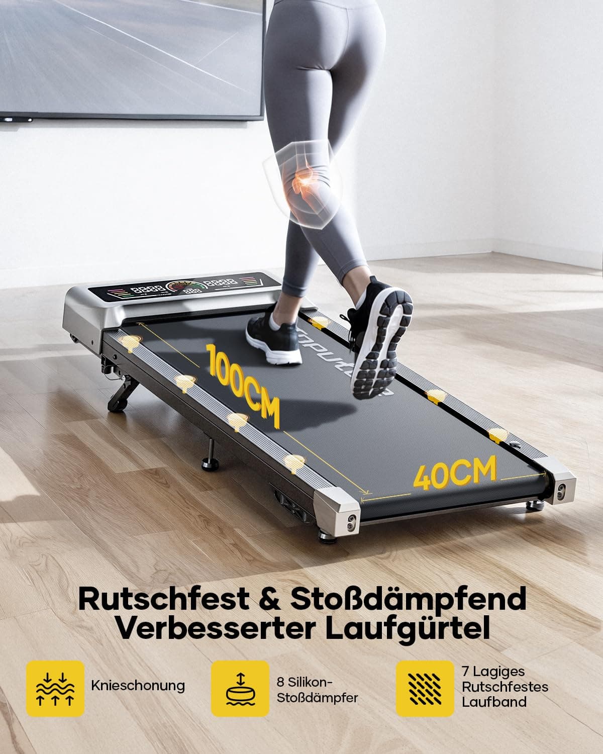 Toputure Laufband für Zuhause mit 10% Neigung – Bild 7
