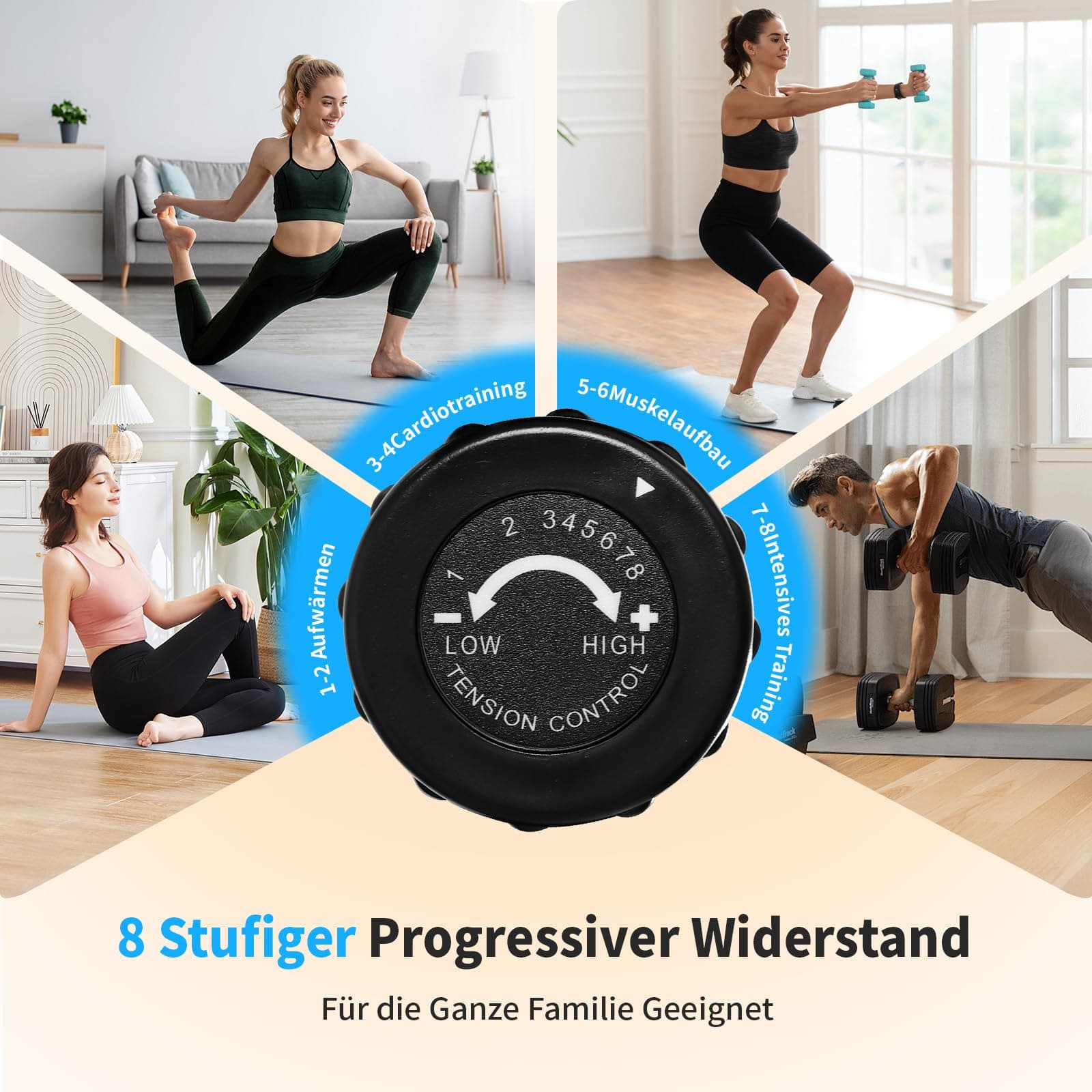 ISE Liegeergometer für Zuhause mit 8 verstellbaren – Bild 3