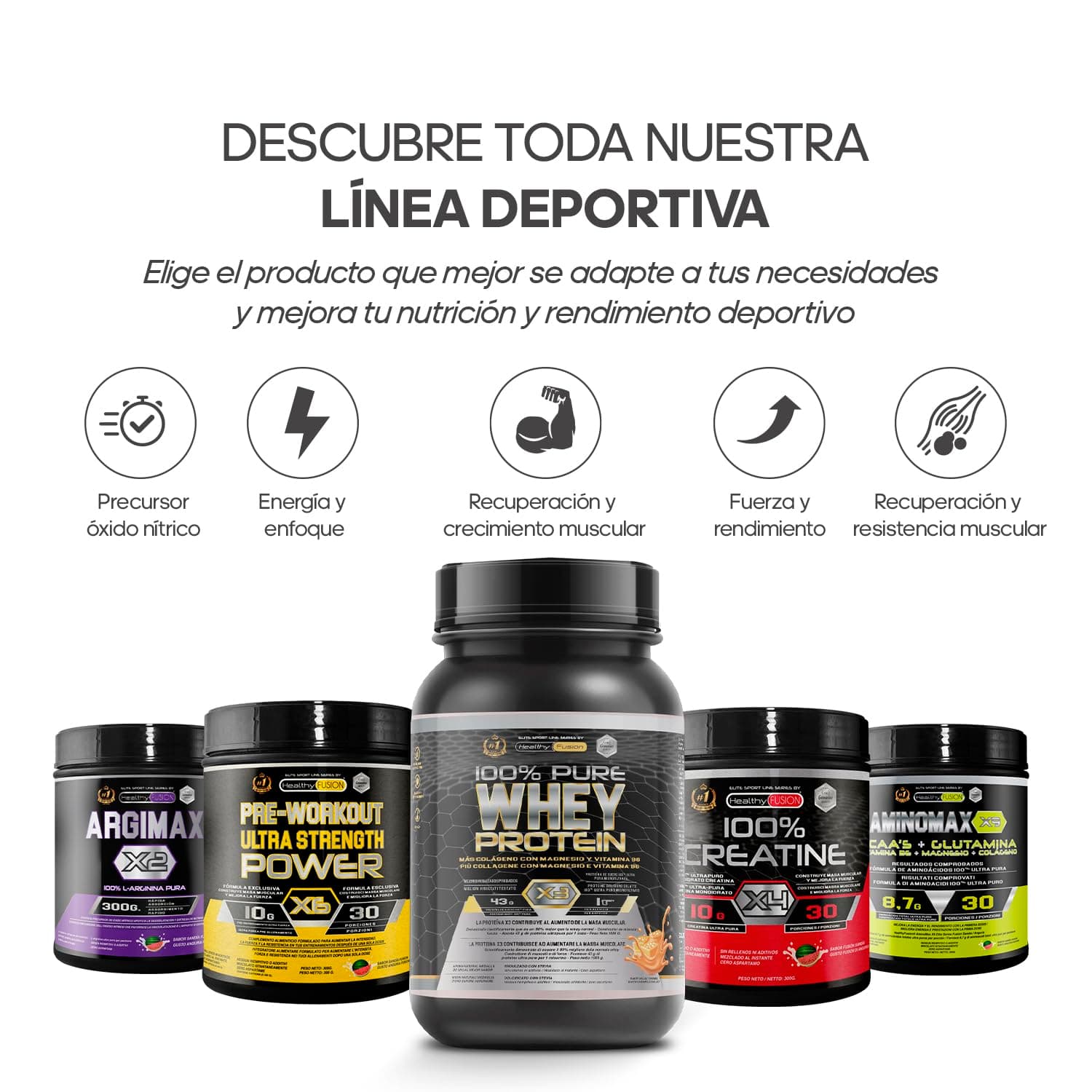 Healthy Fusion Whey Protein Healthy Fusion | Proteína pura con Colágeno, Magnesio y Vitamina B6 | 43g – Bild 8