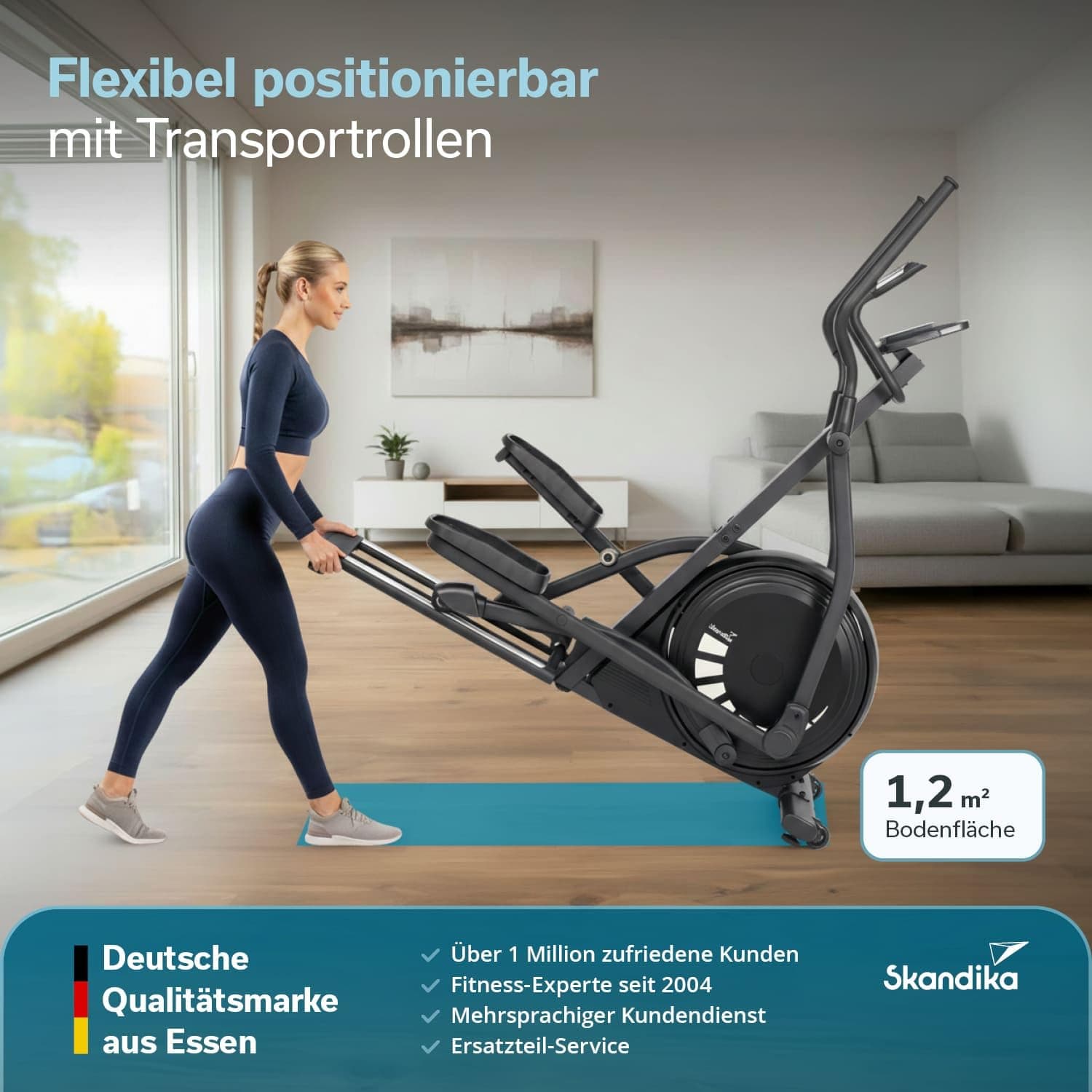 Skandika Crosstrainer für Zuhause Carbon P23-S – Bild 8
