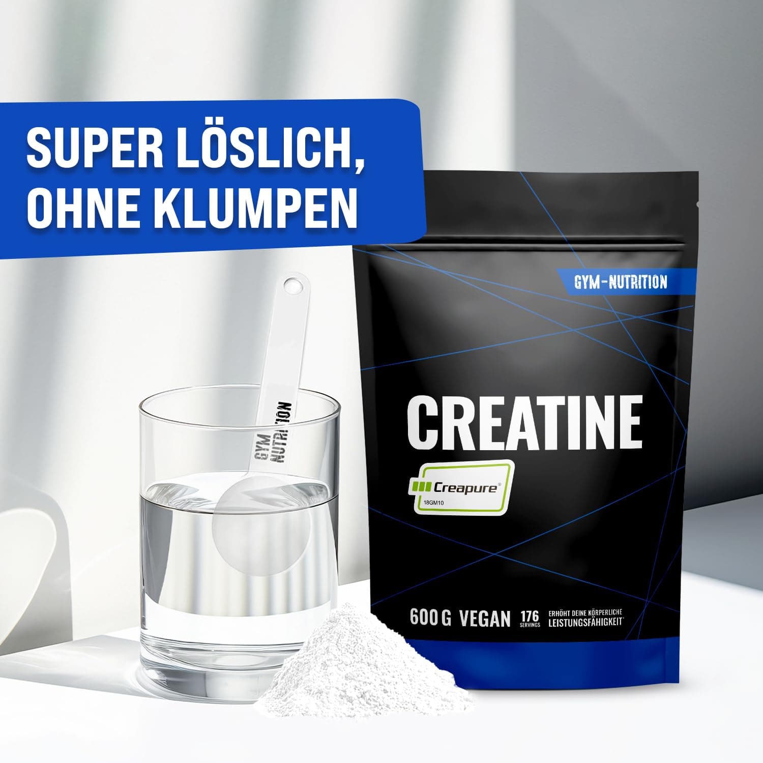 Gym Nutrition Creapure® Creatine Monohydrat Pulver 600g – Bild 5