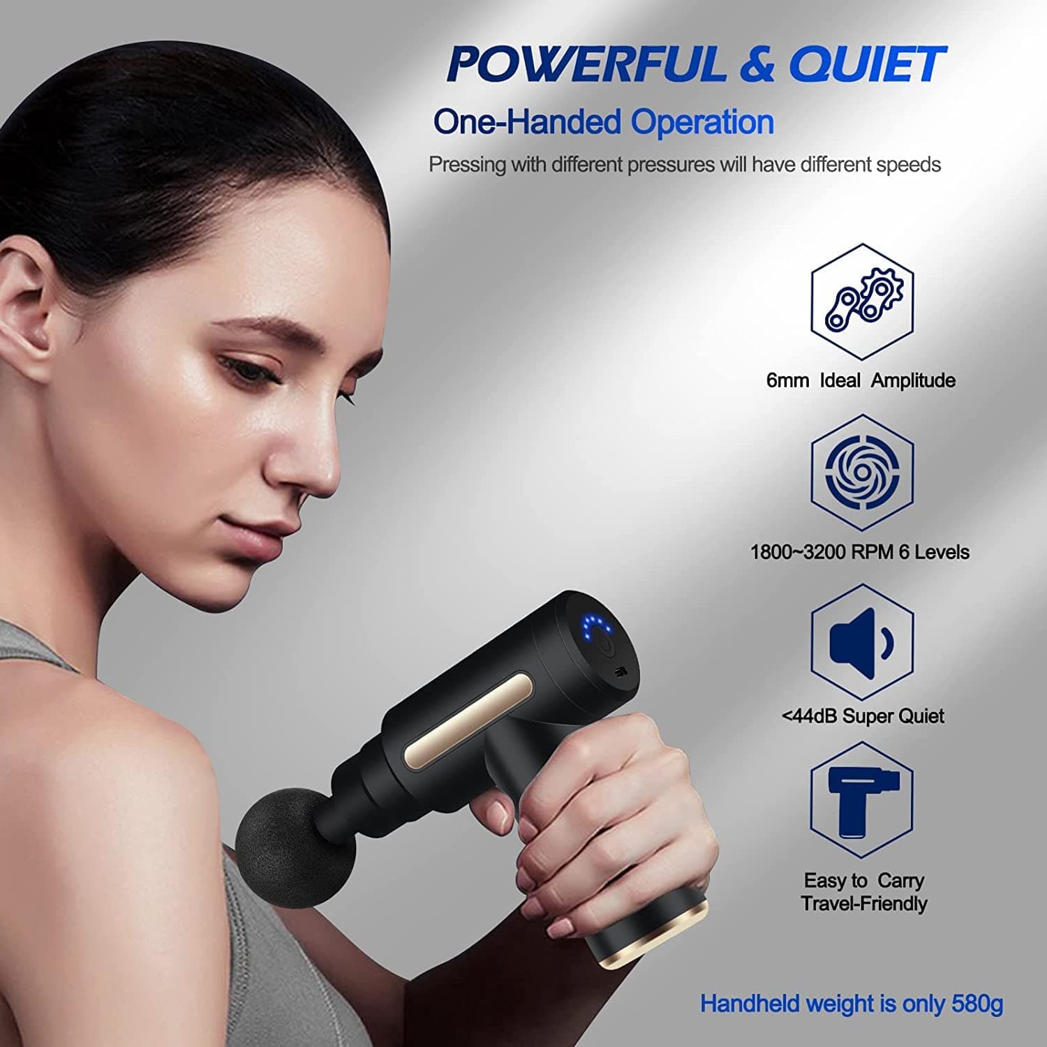 Uplayteck Massagepistole Mini – Bild 5