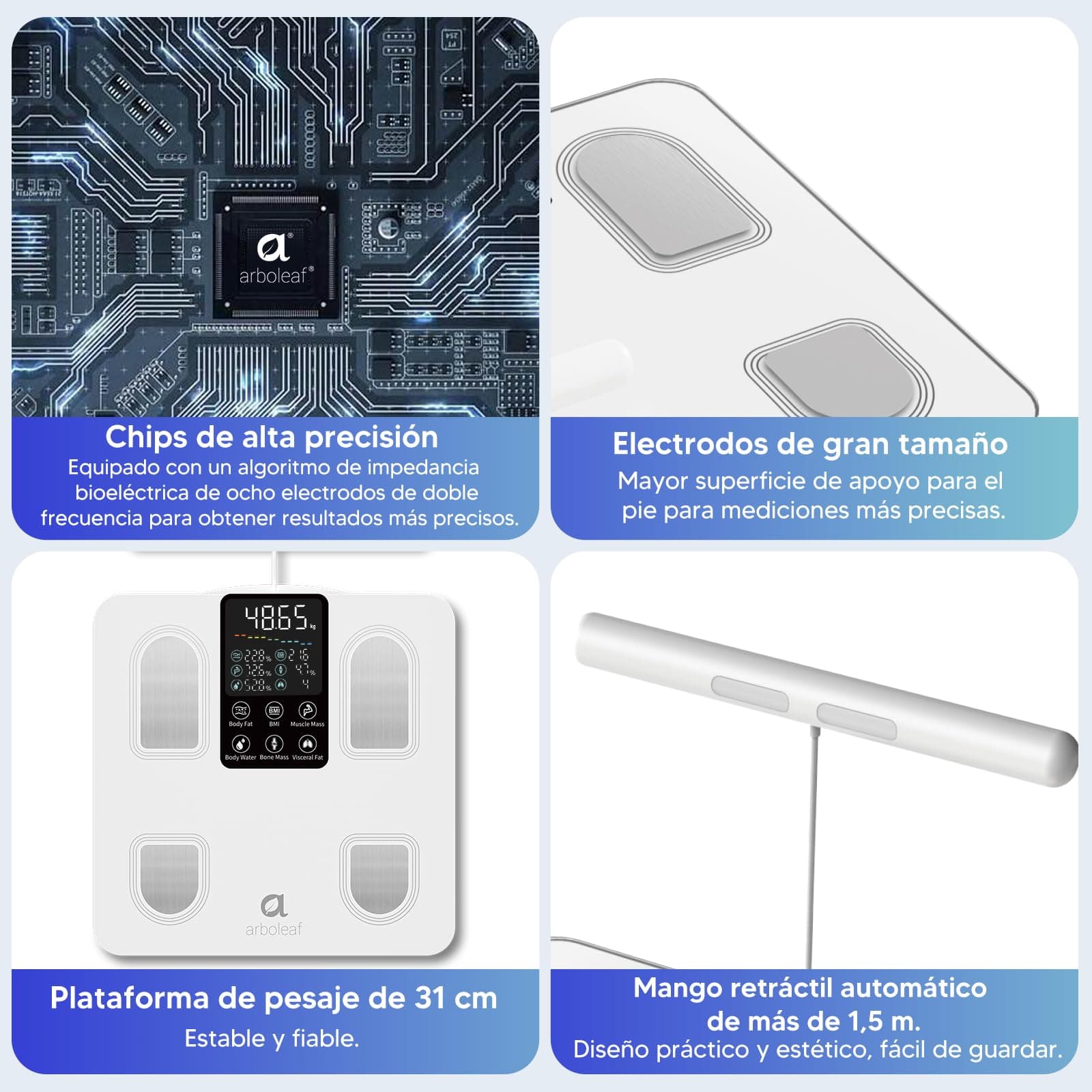 arboleaf Bilancia Intelligente con Analisi Corporea – Bild 7