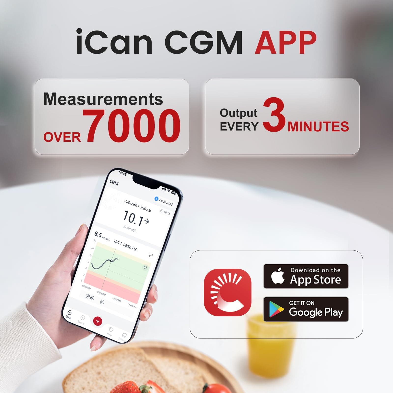 sinocare iCan Continuous Glucose Monitoring System – Bild 7