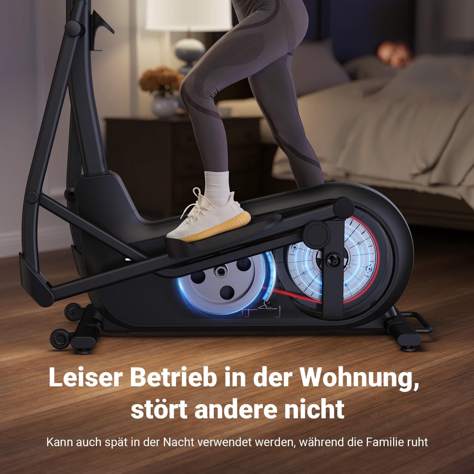 MERACH Crosstrainer für Zuhause mit 47 cm Schrittlänge – Bild 4