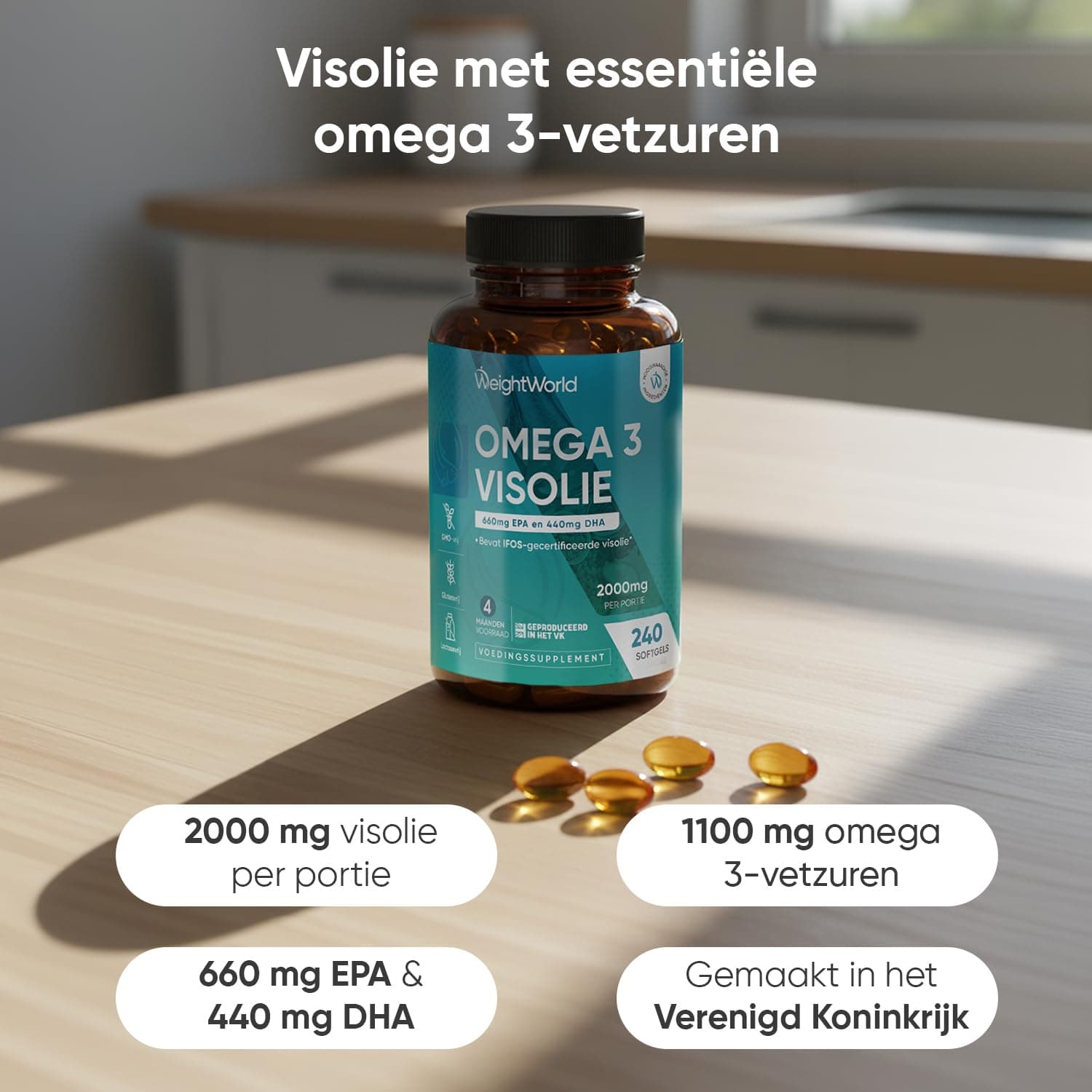 WeightWorld Omega 3 Fish Oil 2000mg – Bild 2