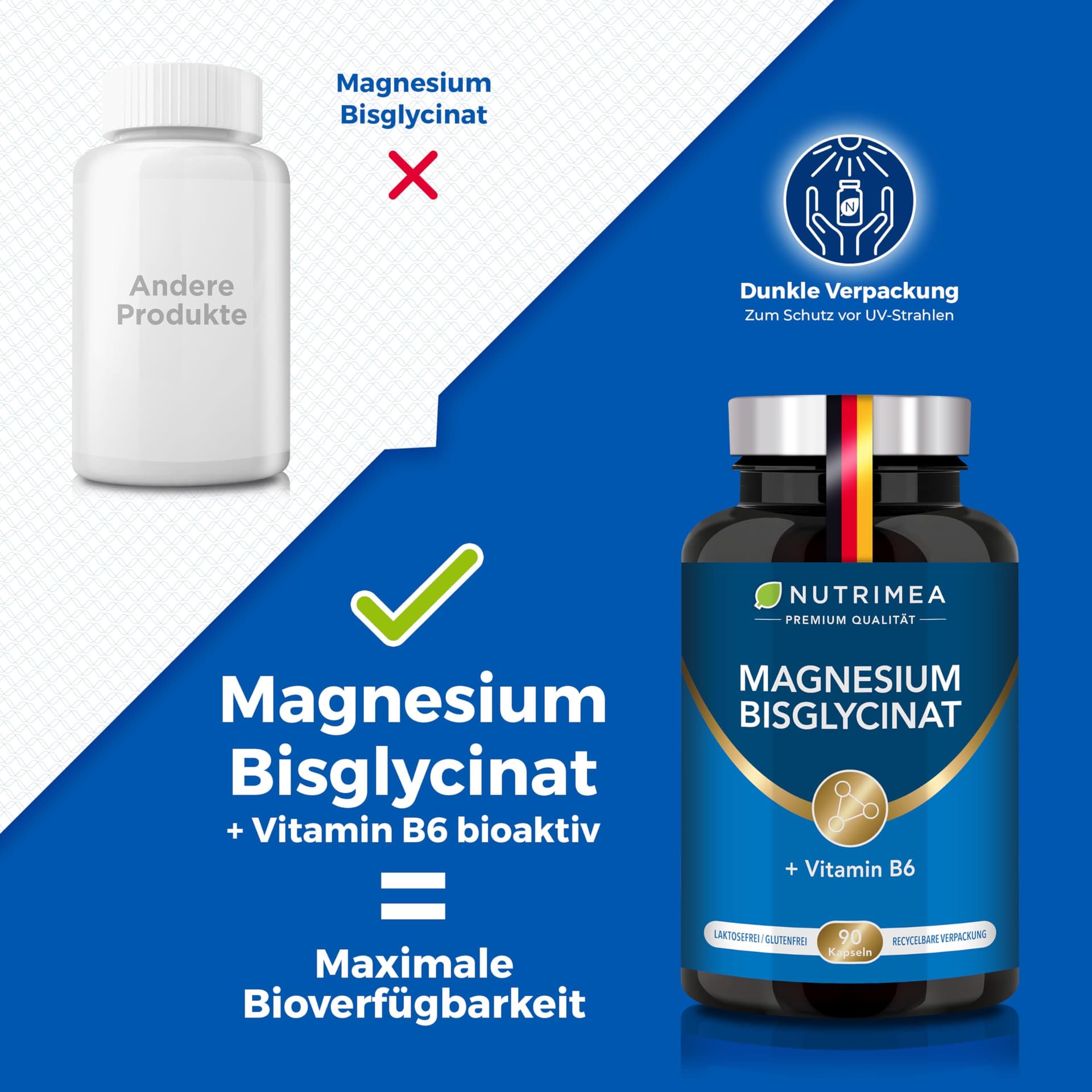 Nutri Magnesium Bisglycinat Premium + Vitamin B6 – Bild 6