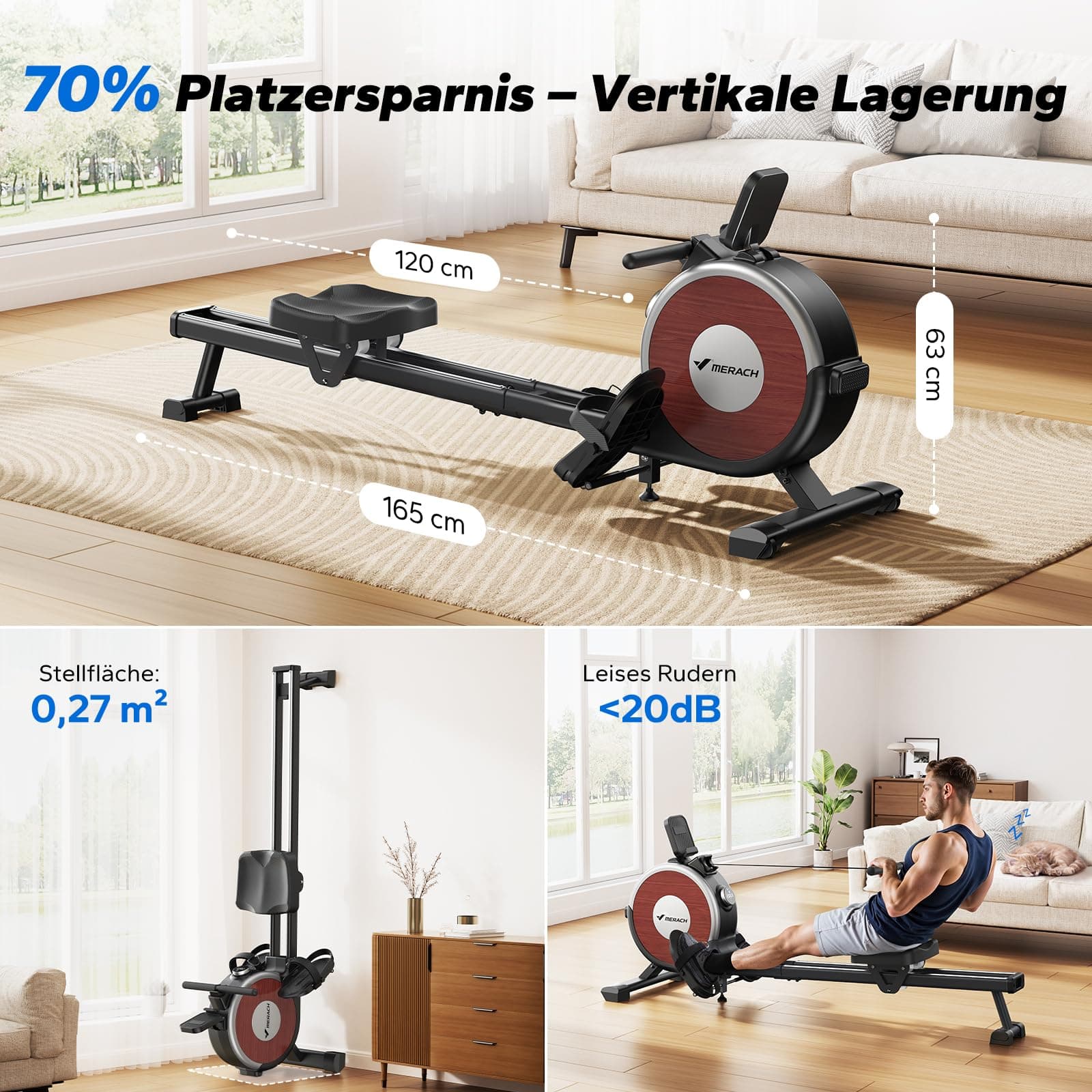 MERACH Rudergerät für Zuhause – Bild 8