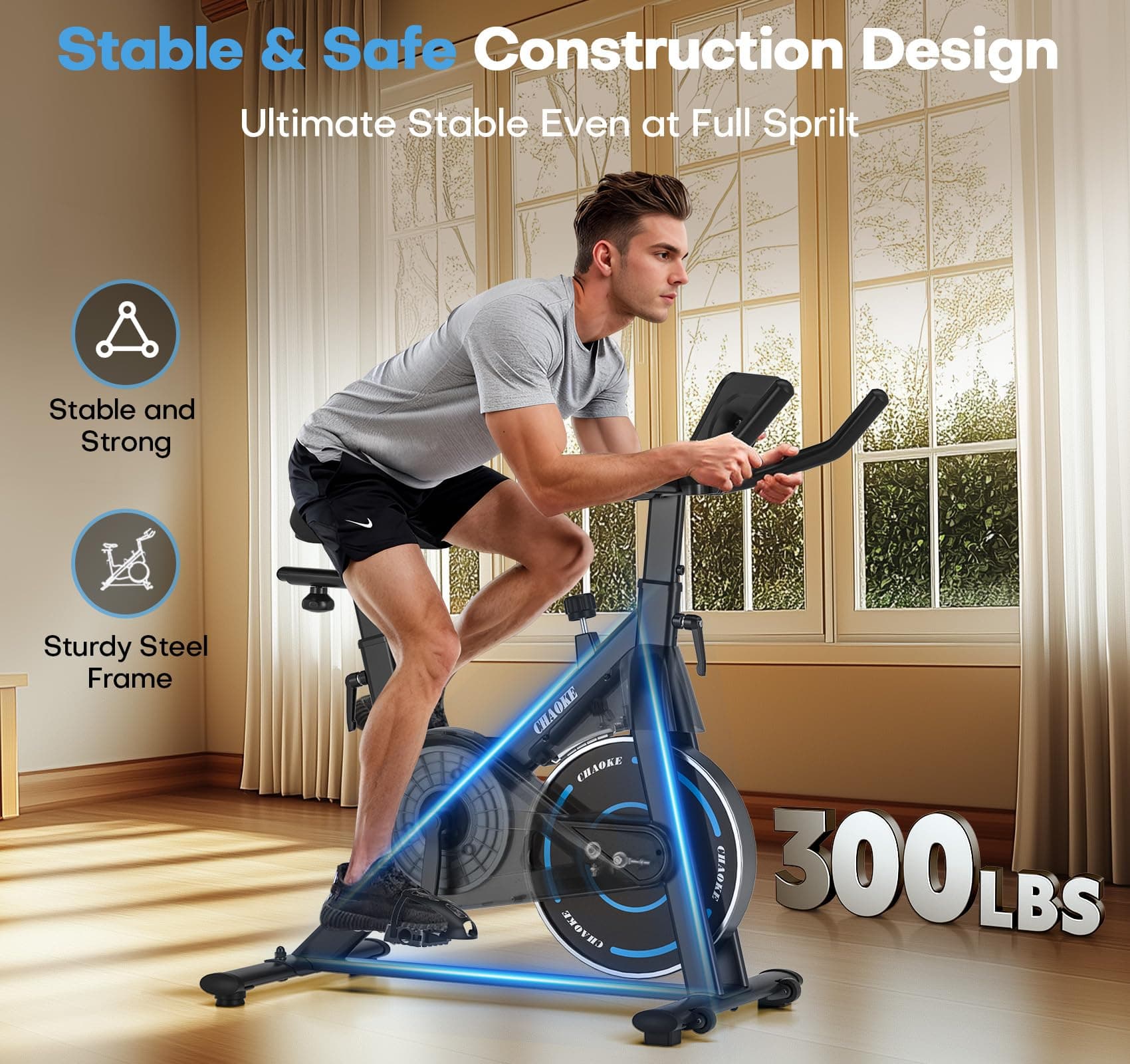 CHAOKE Exercise Bike – Bild 2