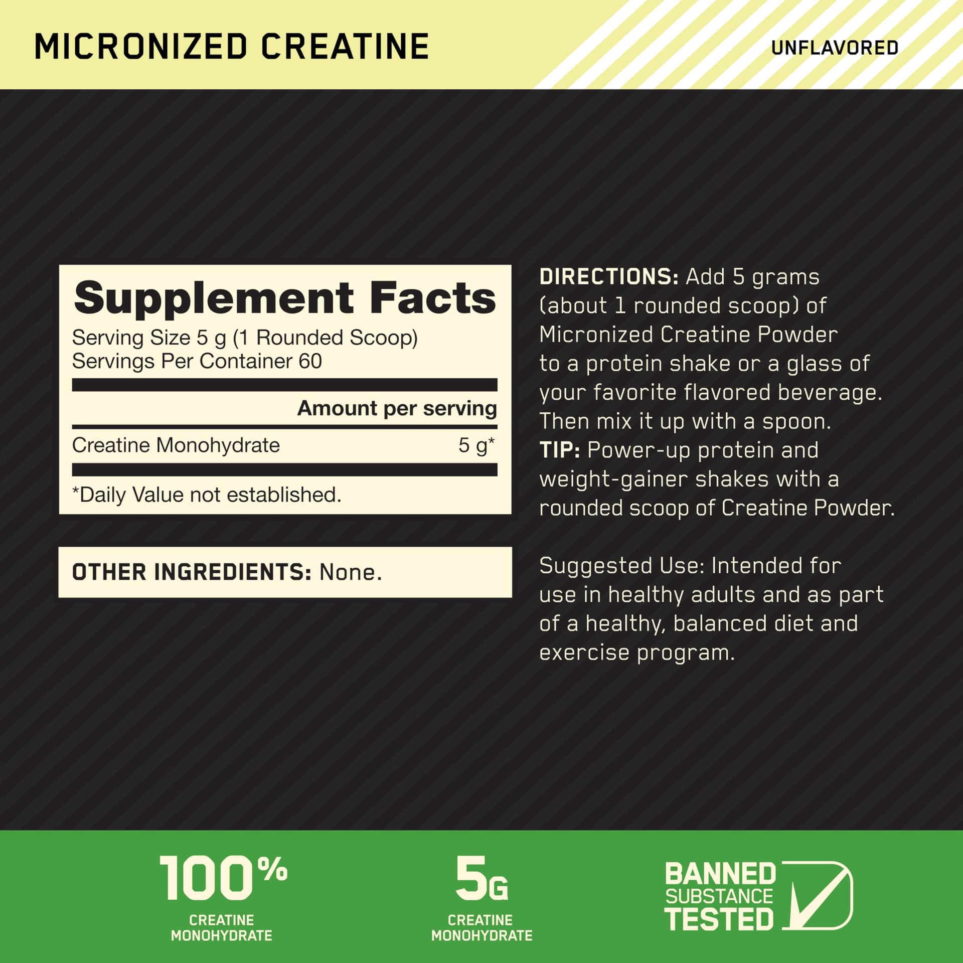 Optimum Nutrition Micronized Creatine Monohydrate Powder – Bild 2