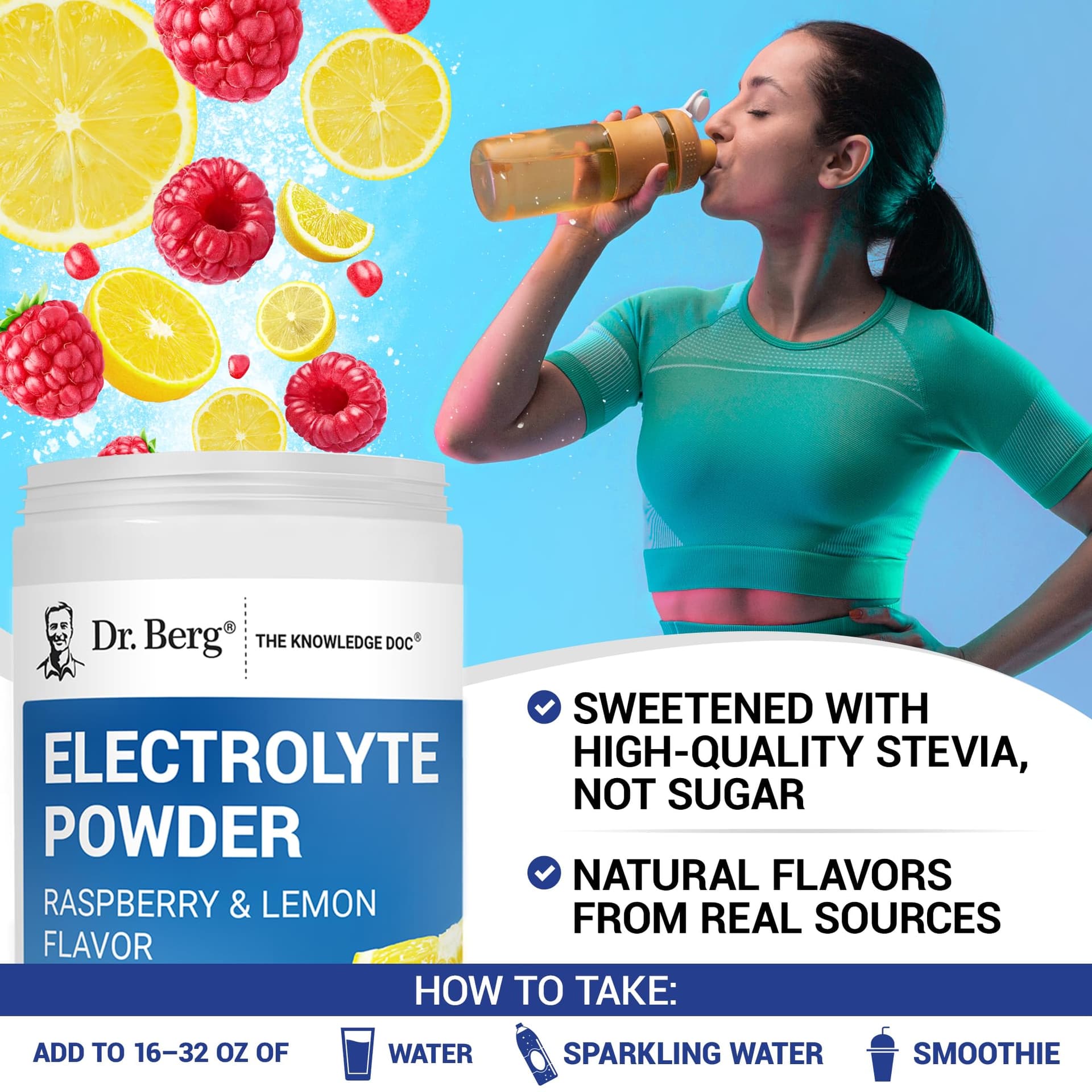 Dr. Berg Nutritionals Dr. Berg Zero Sugar Hydration Keto Electrolyte Powder – Bild 6