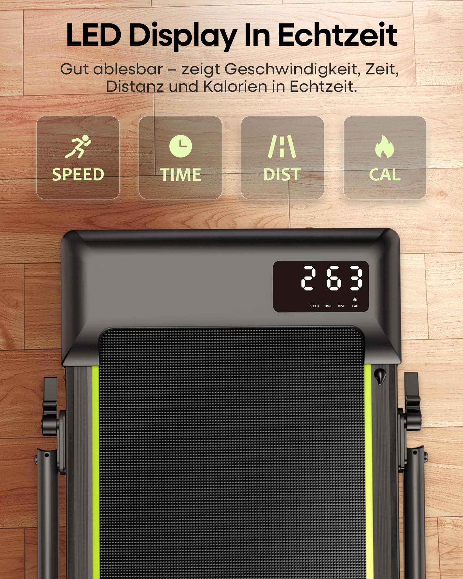 HADMAX Walking Pad mit 10% Steigung 3,0 HP Laufband für – Bild 8