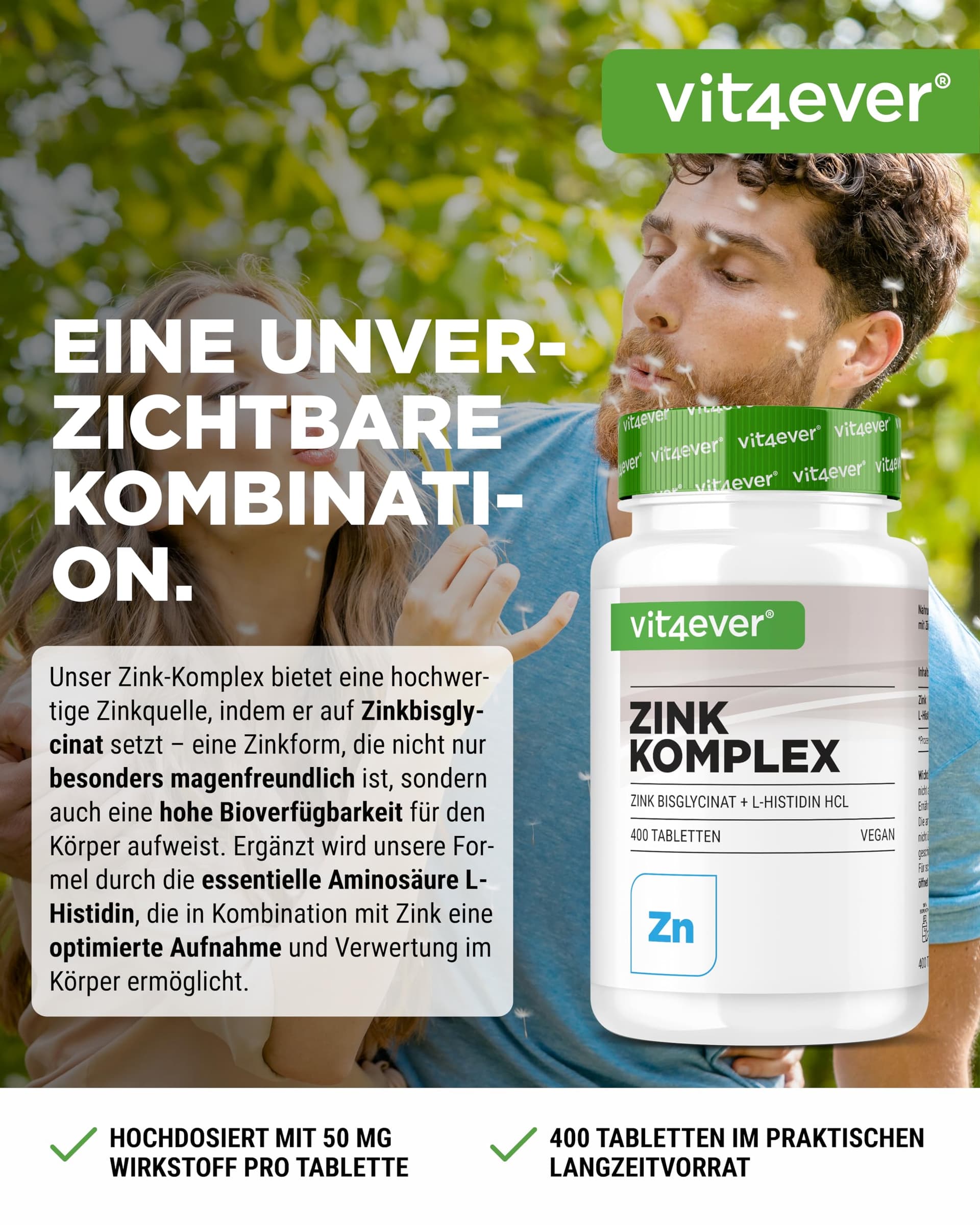 Vit4ever Zinc 25 mg – Bild 2