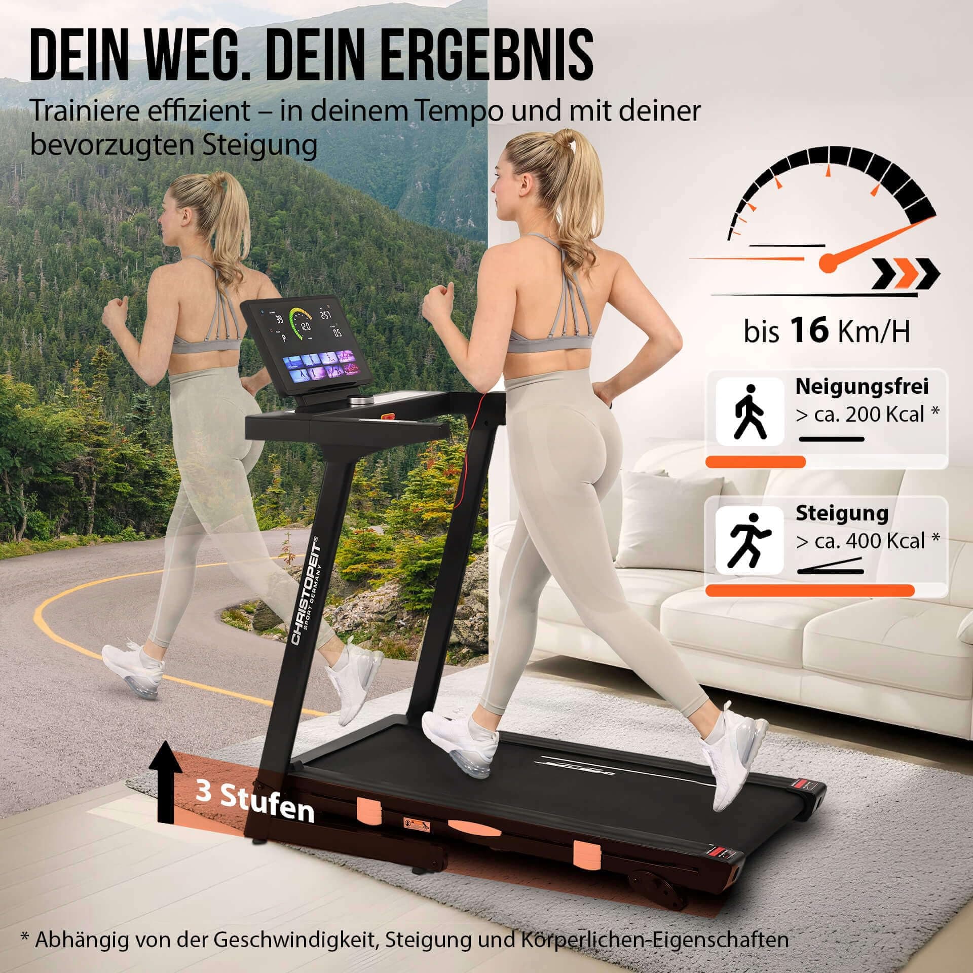 CHRISTOPEIT SPORT GERMANY CHRISTOPEIT Laufband – Bild 2