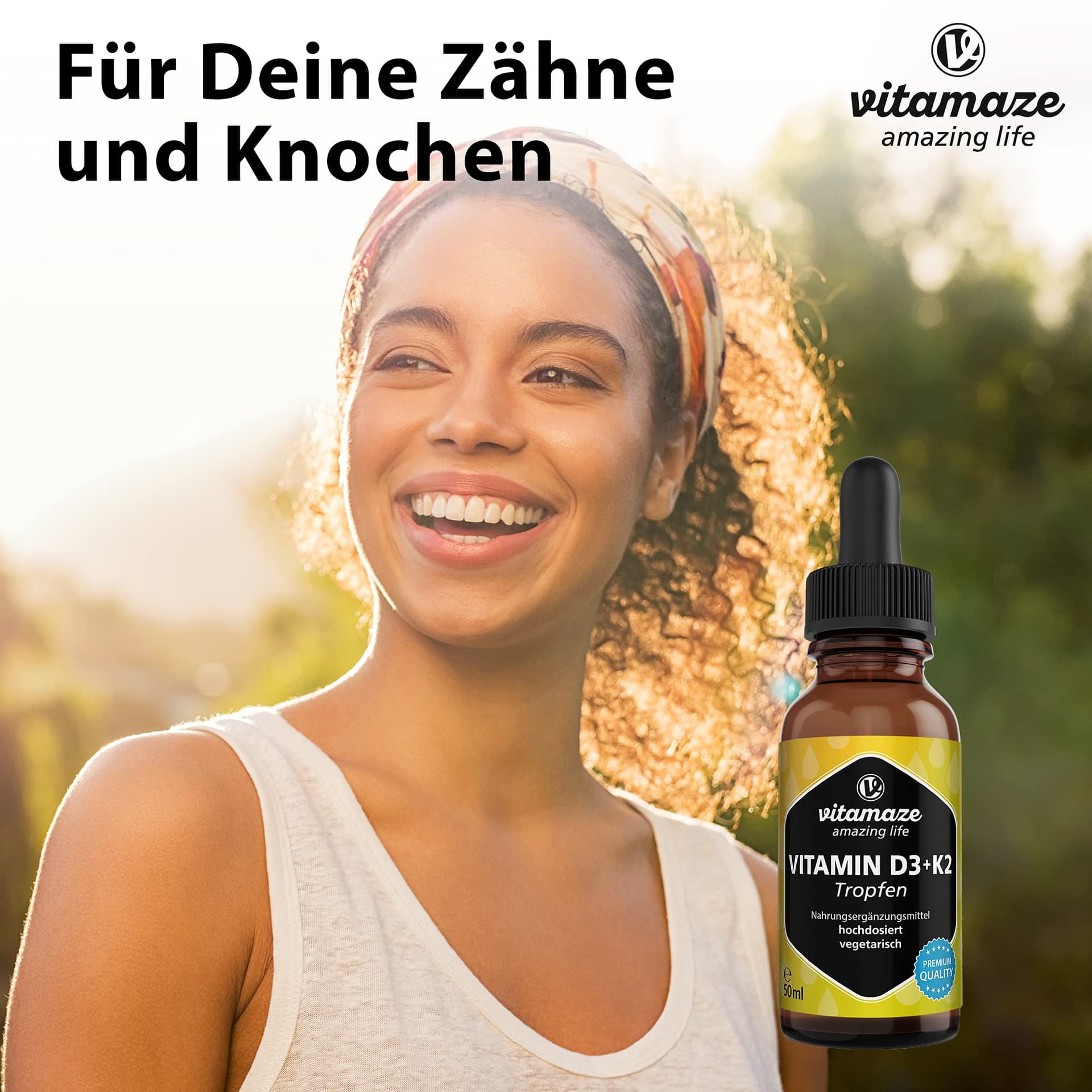 Vitamaze - amazing life Vitamine D3 K2 Gouttes – Bild 4