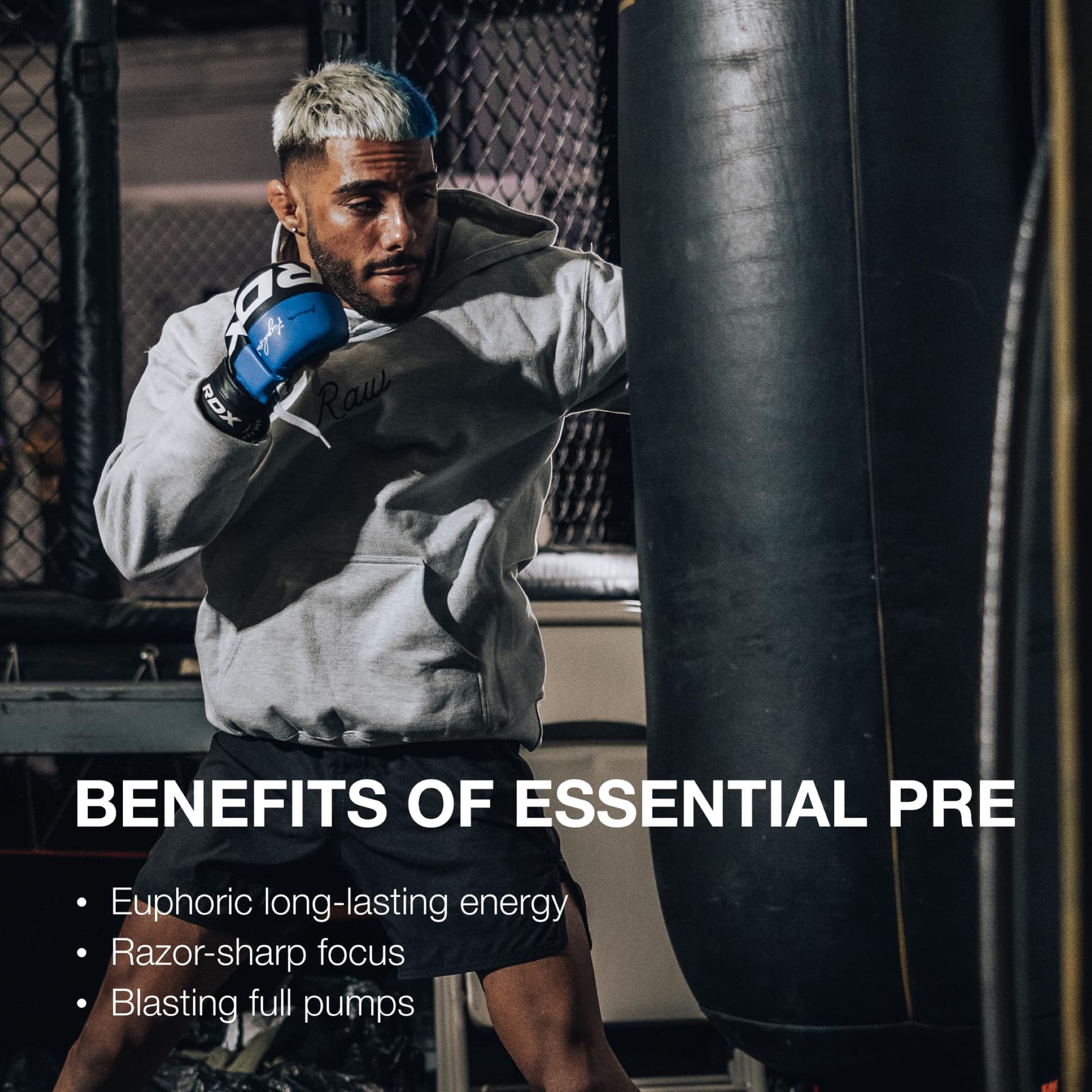 RAW Essential Pre-Workout Powder (Sour Watermelon) – Bild 5