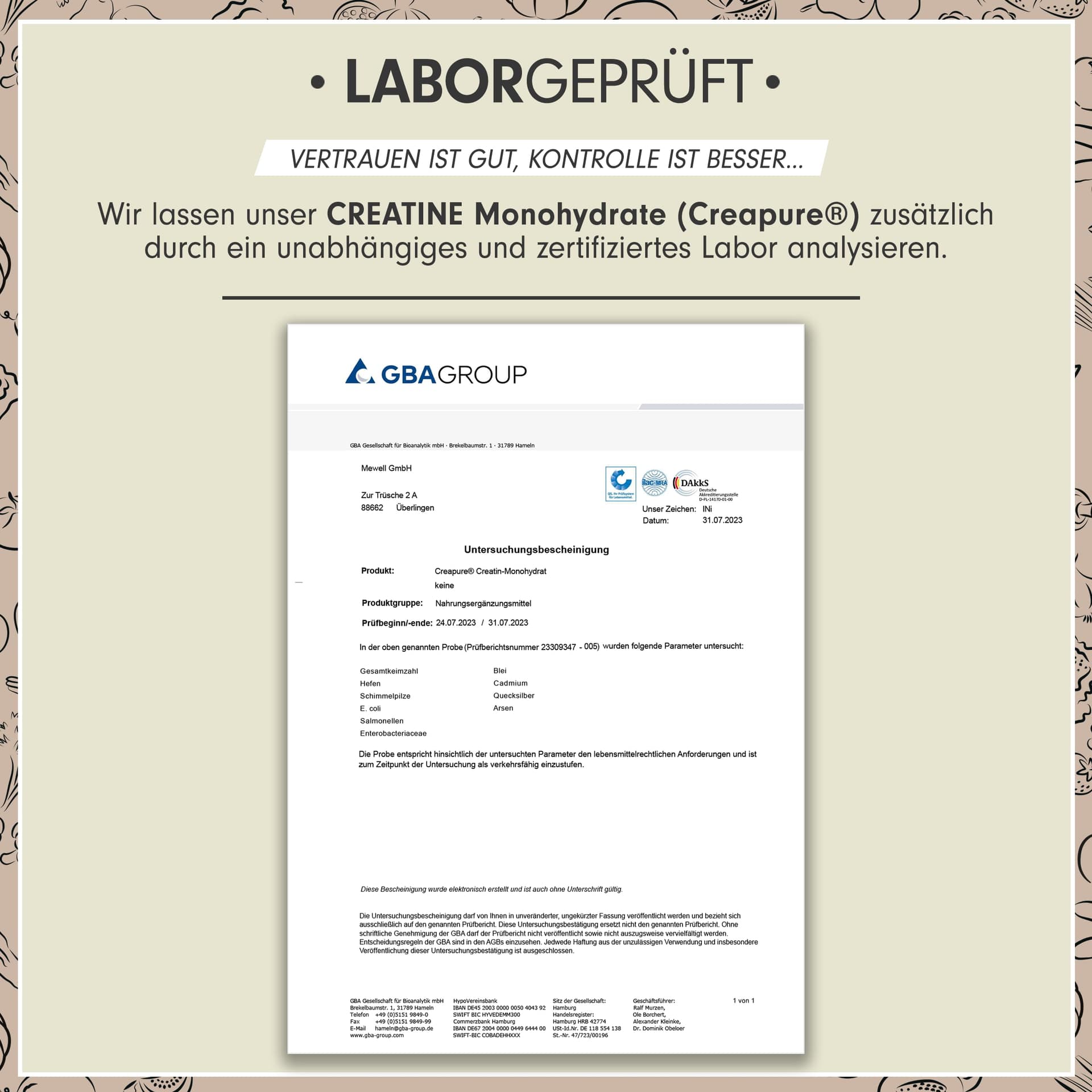 ProFuel Creapure® Creatin Monohydrat Pulver 1000g – Bild 5