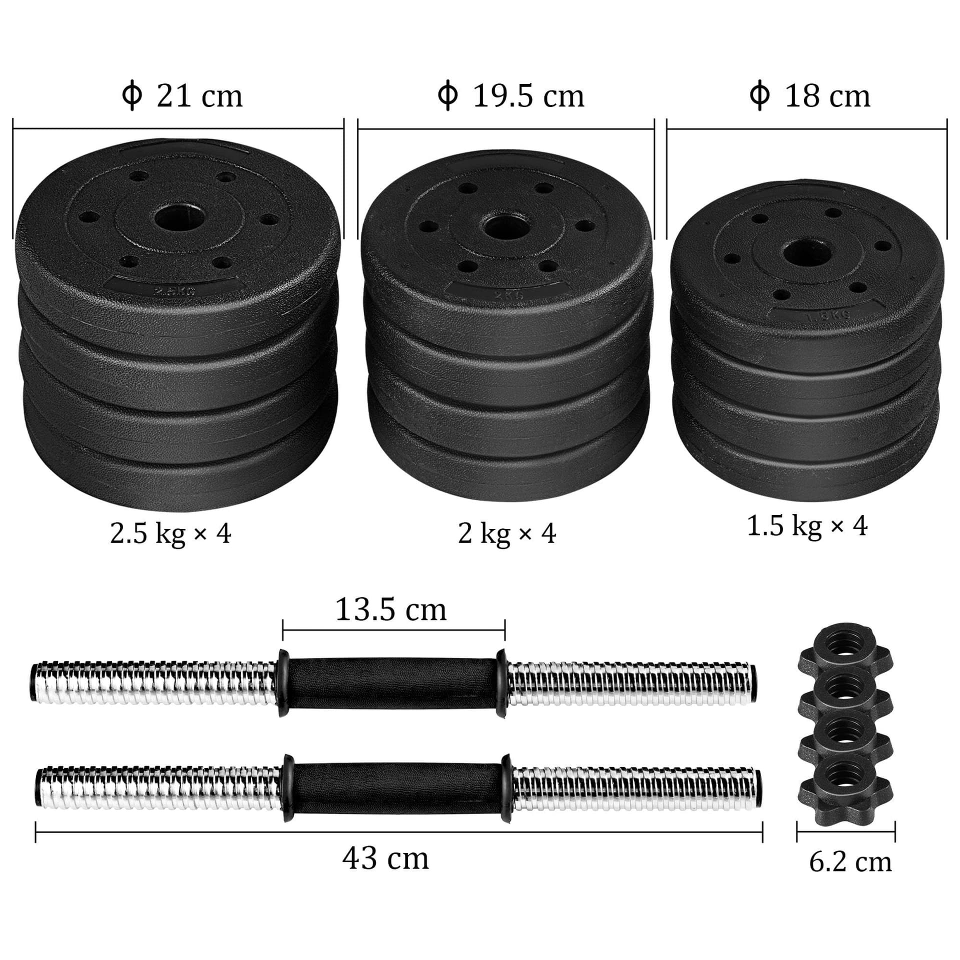 Yaheetech Dumbbells 25KG – Bild 2