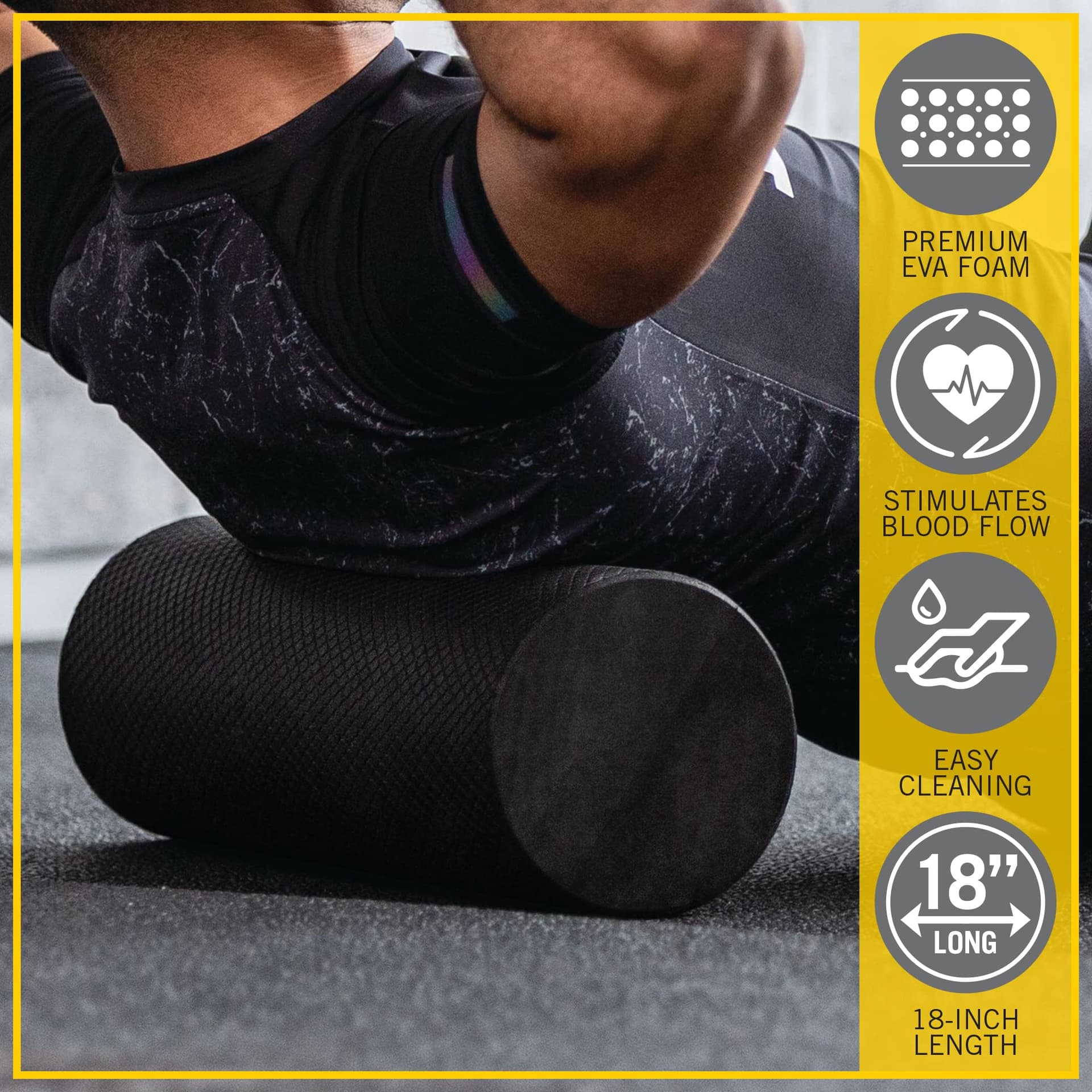 Everlast FIT 18-Inch Premium EVA Foam Roller – Bild 5
