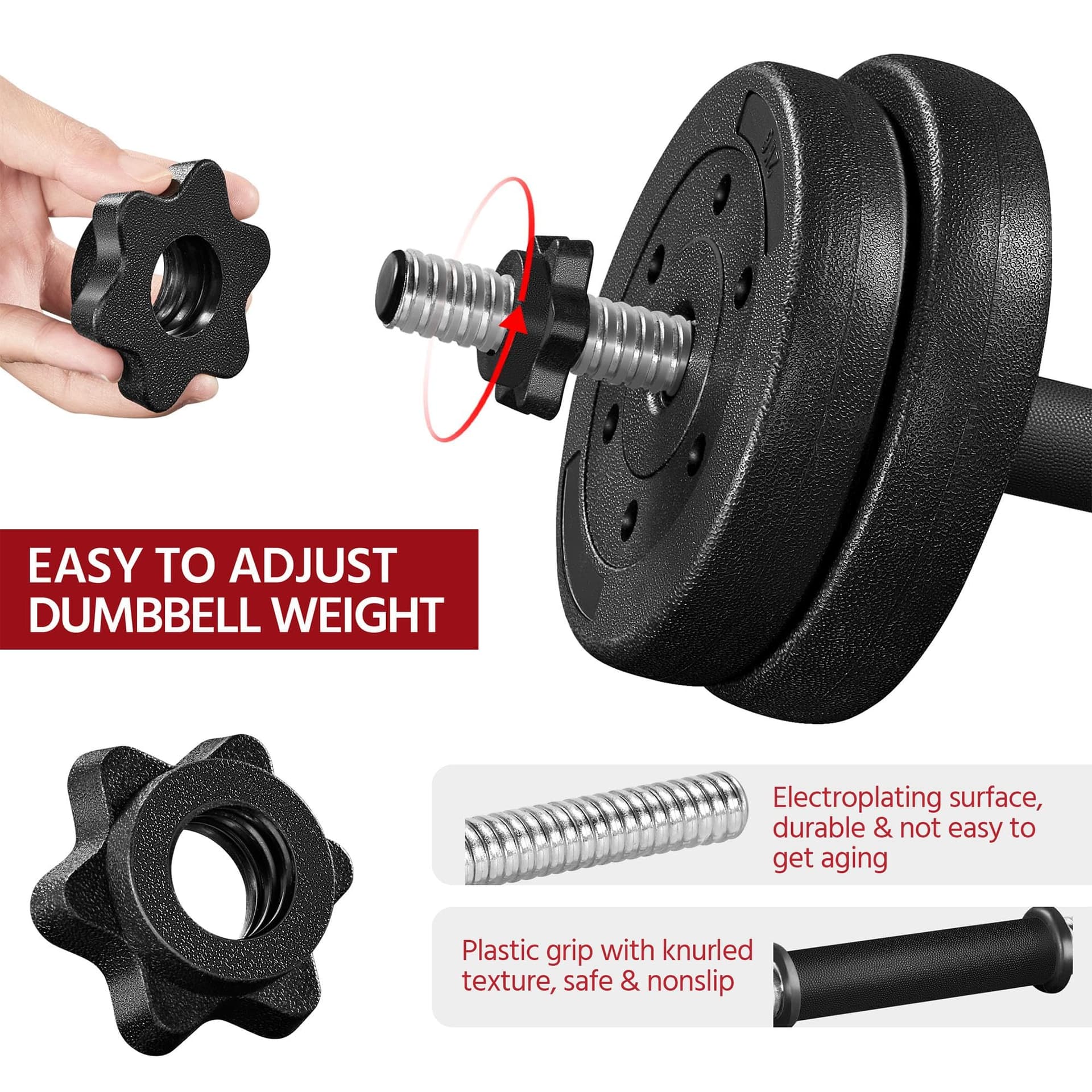 Yaheetech Dumbbells 25KG – Bild 4