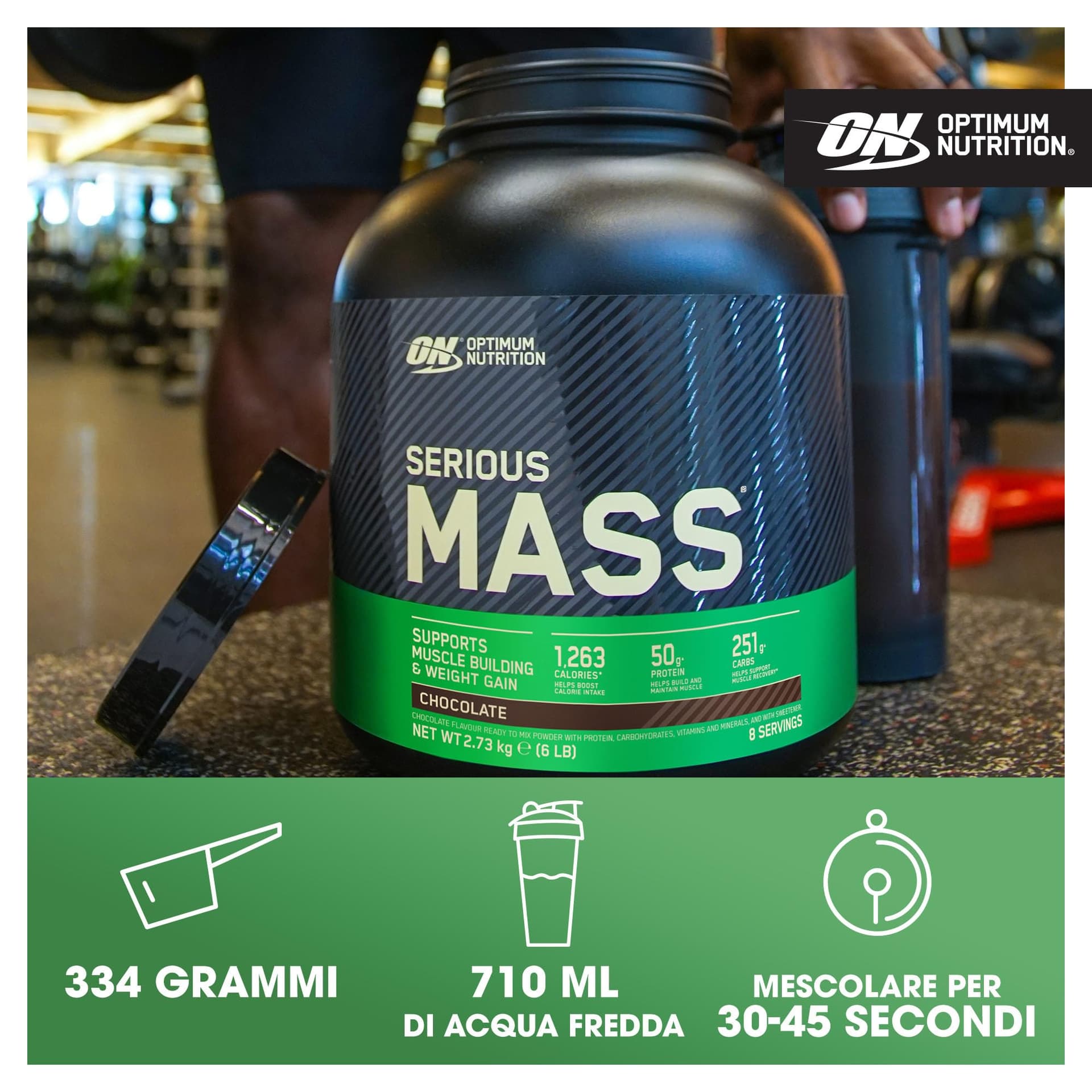 Optimum Nutrition Serious Mass Gainer Proteico – Bild 4