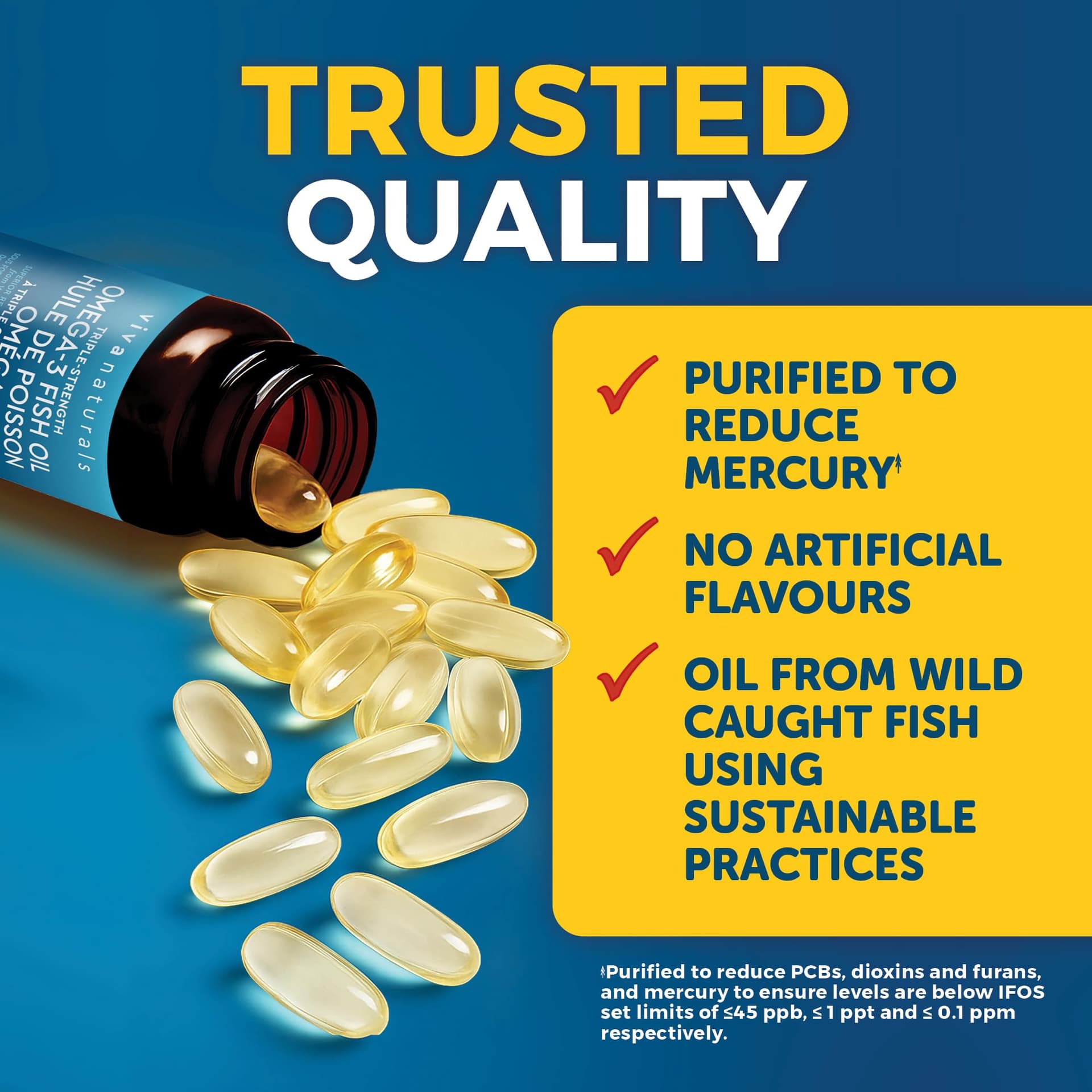 Viva Naturals Fish Oil Omega 3 Supplements – 2500 mg – Bild 5
