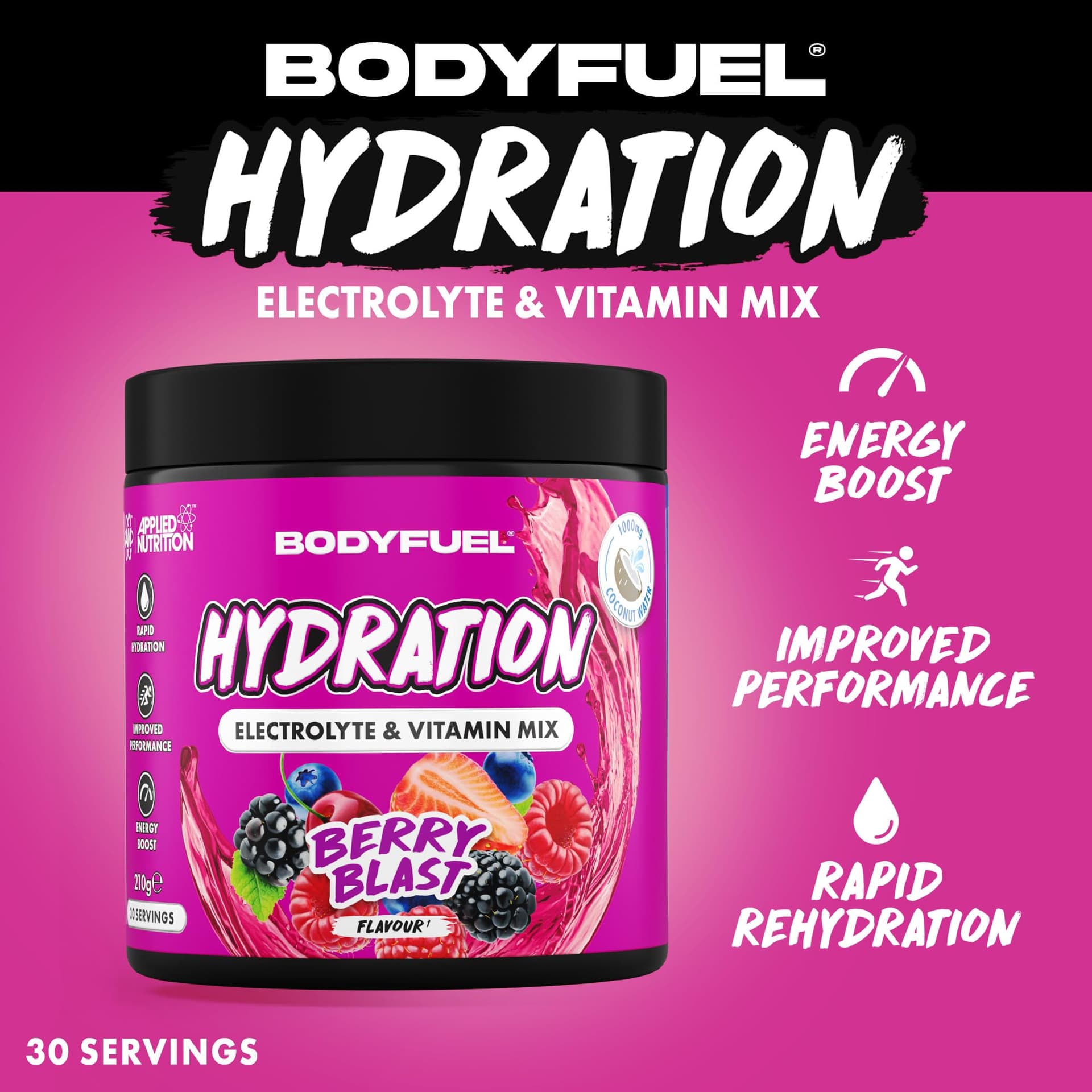 Applied Nutrition BodyFuel Hydration Electrolyte & Vitamin Powder – Bild 2