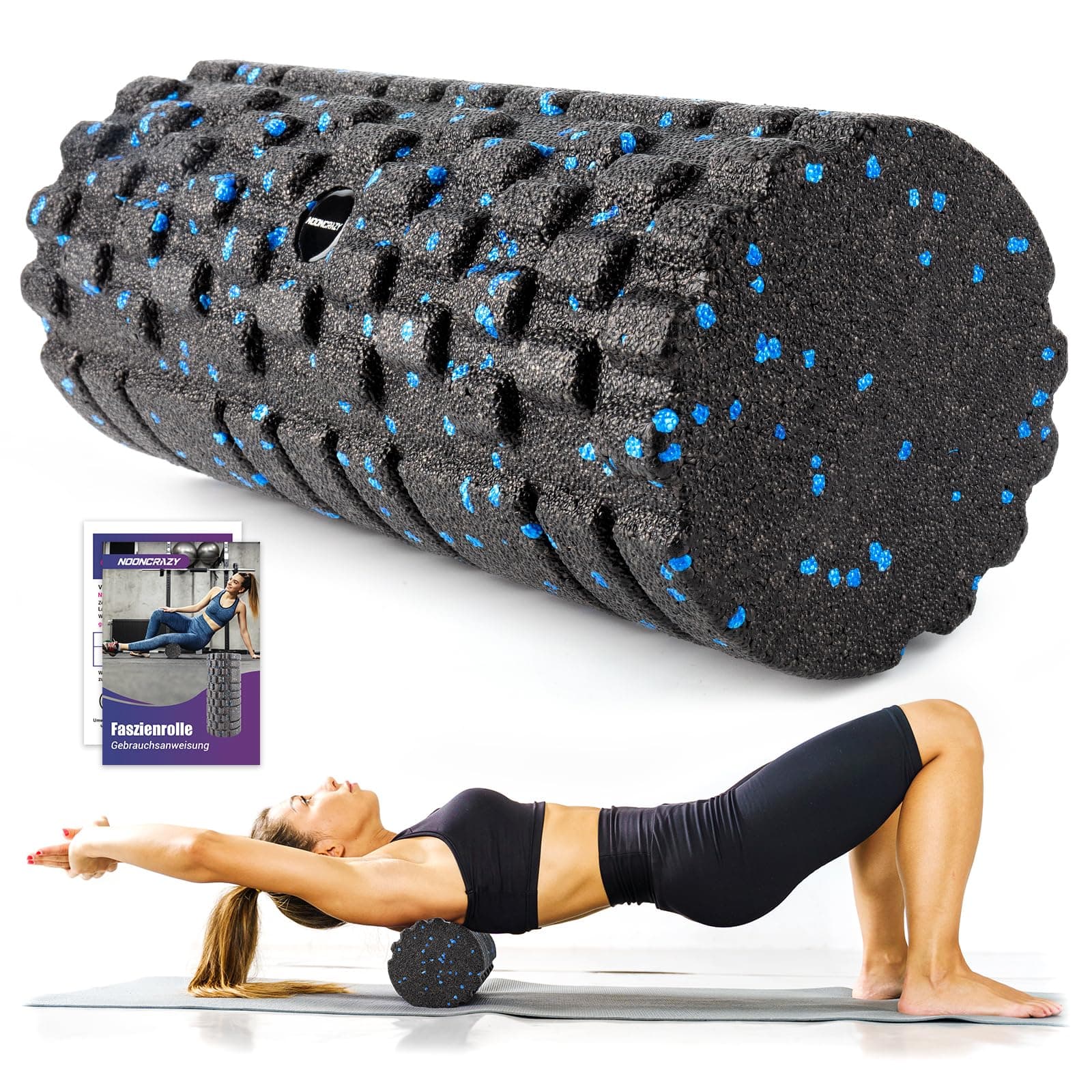 nooncrazy Faszienrolle mit 3D-Texturmassage