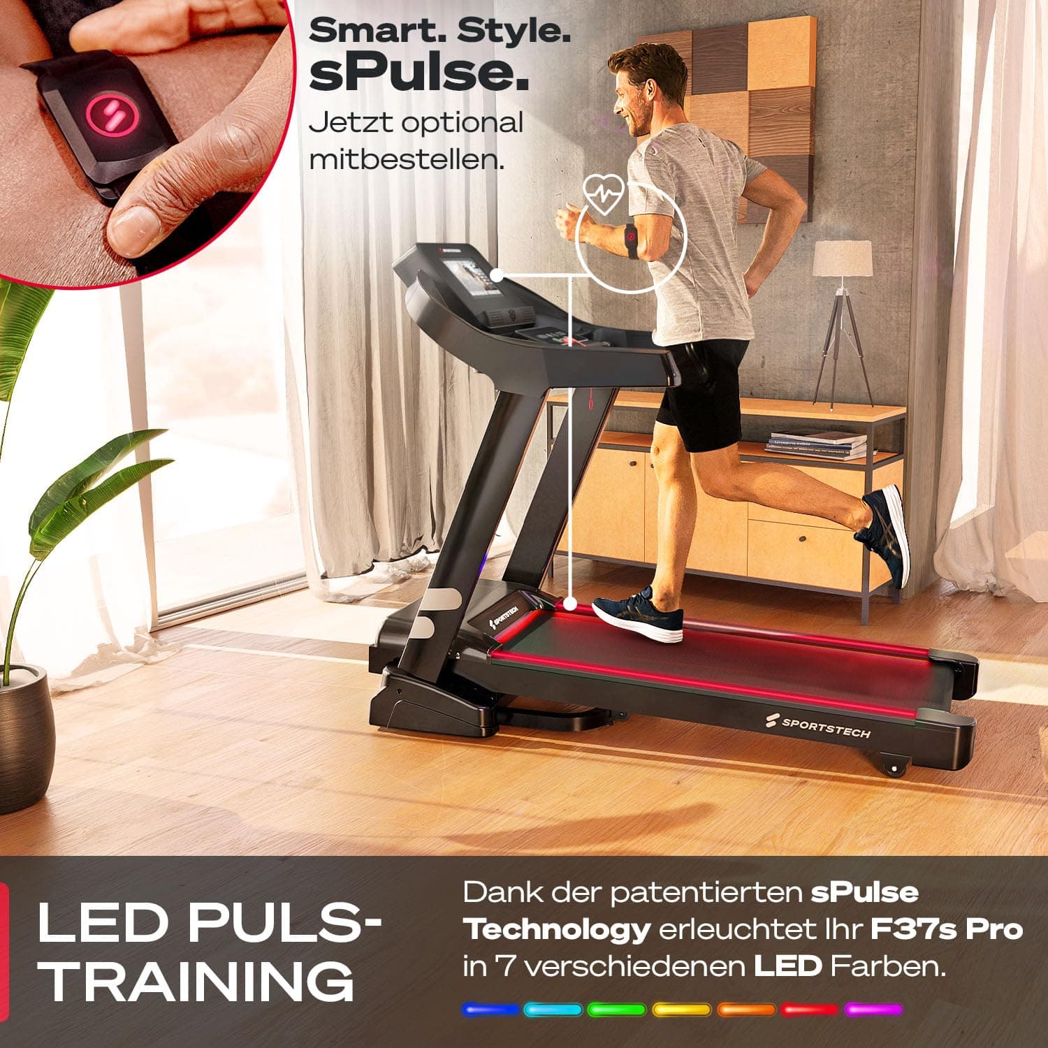 Sportstech F37s Pro Laufband für Zuhause klappbar – Bild 2