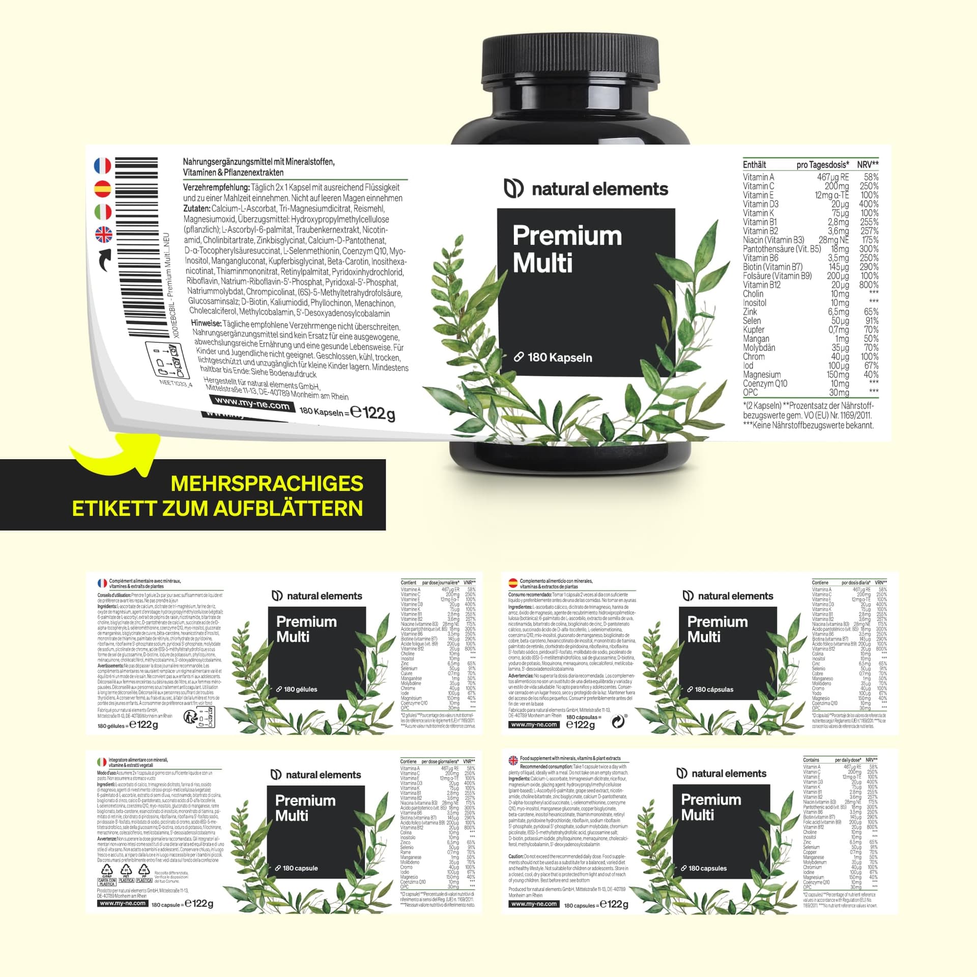 Natural Elements Premium Multivitamin – Bild 6