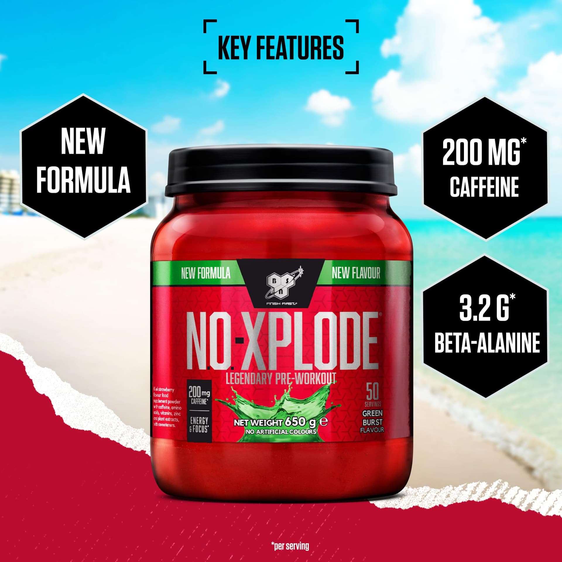 BSN Nutrition N.O.-Xplode Pre Workout Powder Food Supplement – Bild 2
