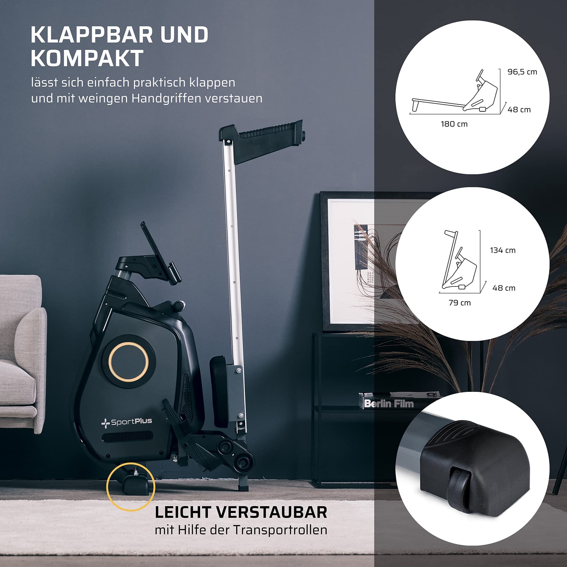 SportPlus Rudergerät für zuhause – Bild 5