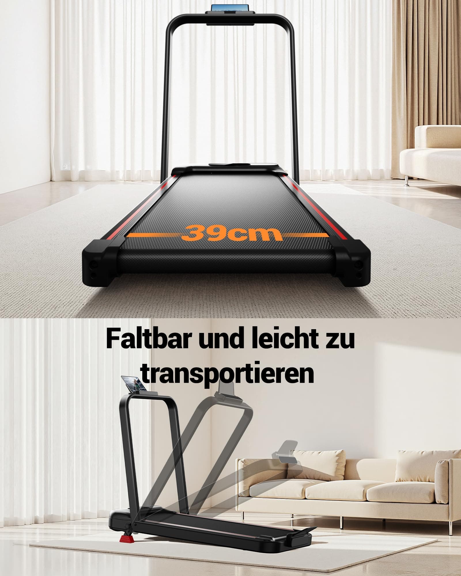 LONTEK Laufband für Zuhause klappbar – Bild 6