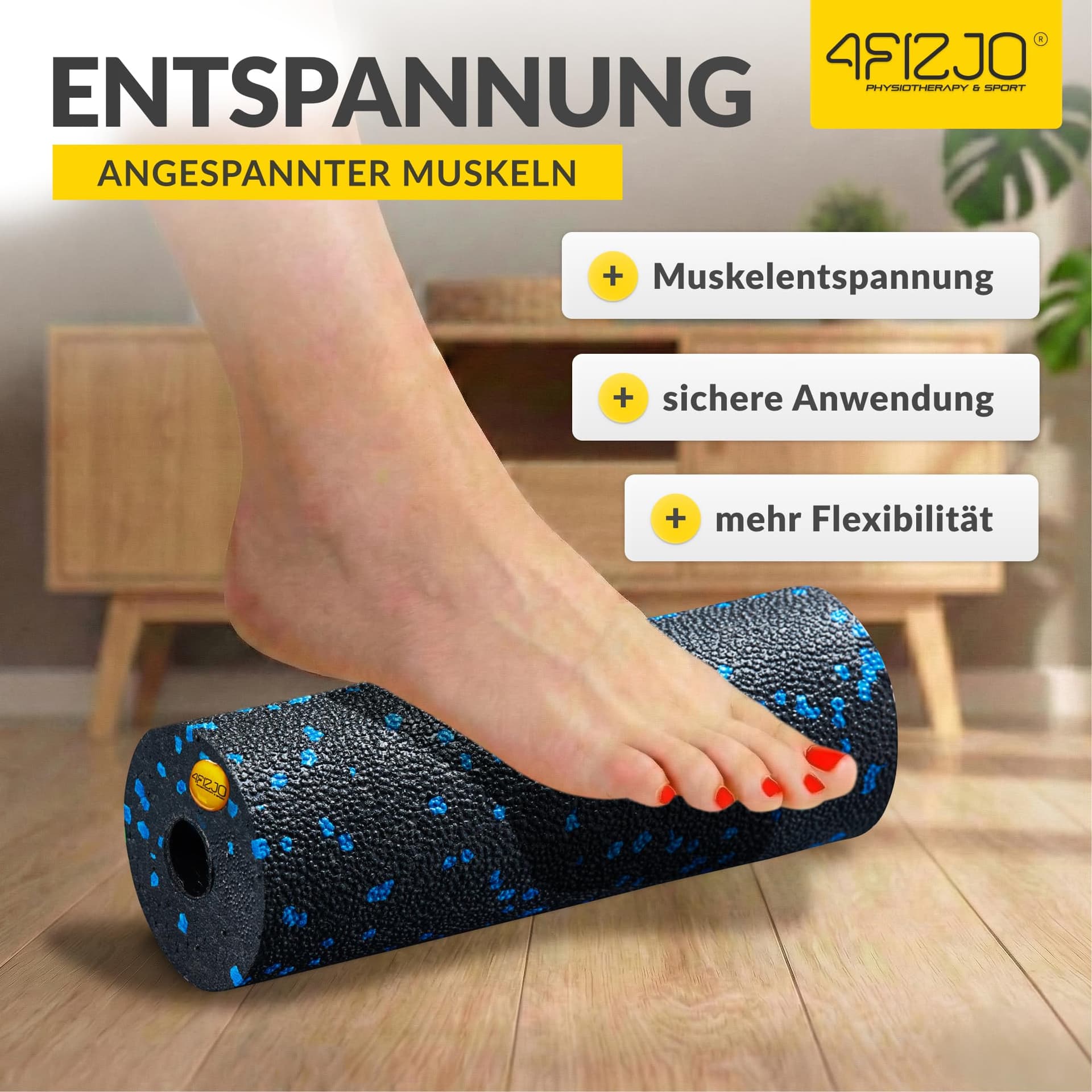 4FIZJO Faszienrolle Schaumstoff – Bild 2