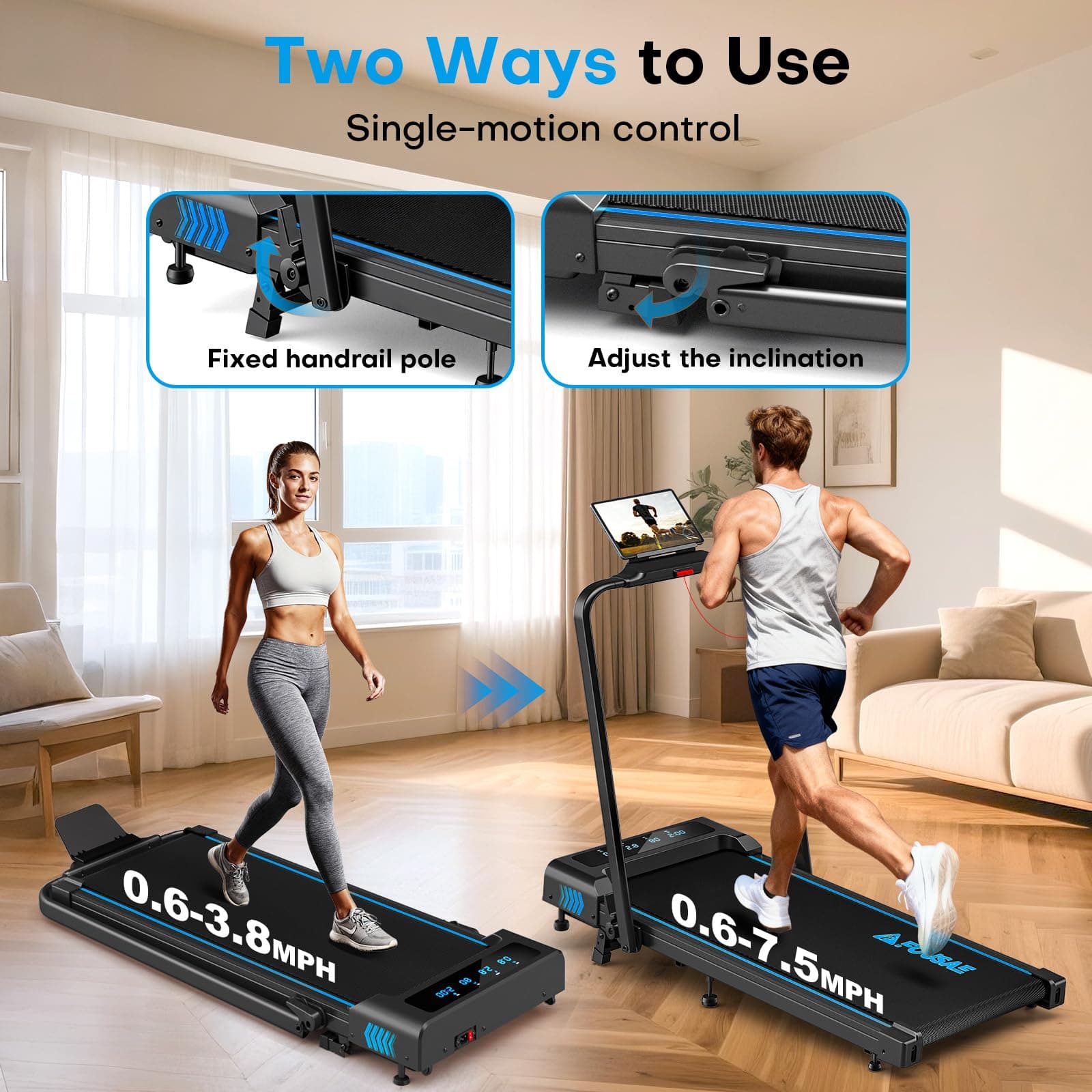 FOUSAE Treadmills for Home – Bild 8