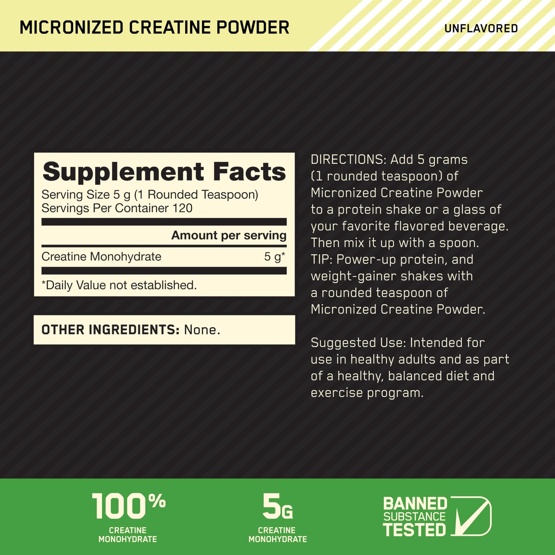Optimum Nutrition Micronized Creatine Monohydrate Powder – Bild 2