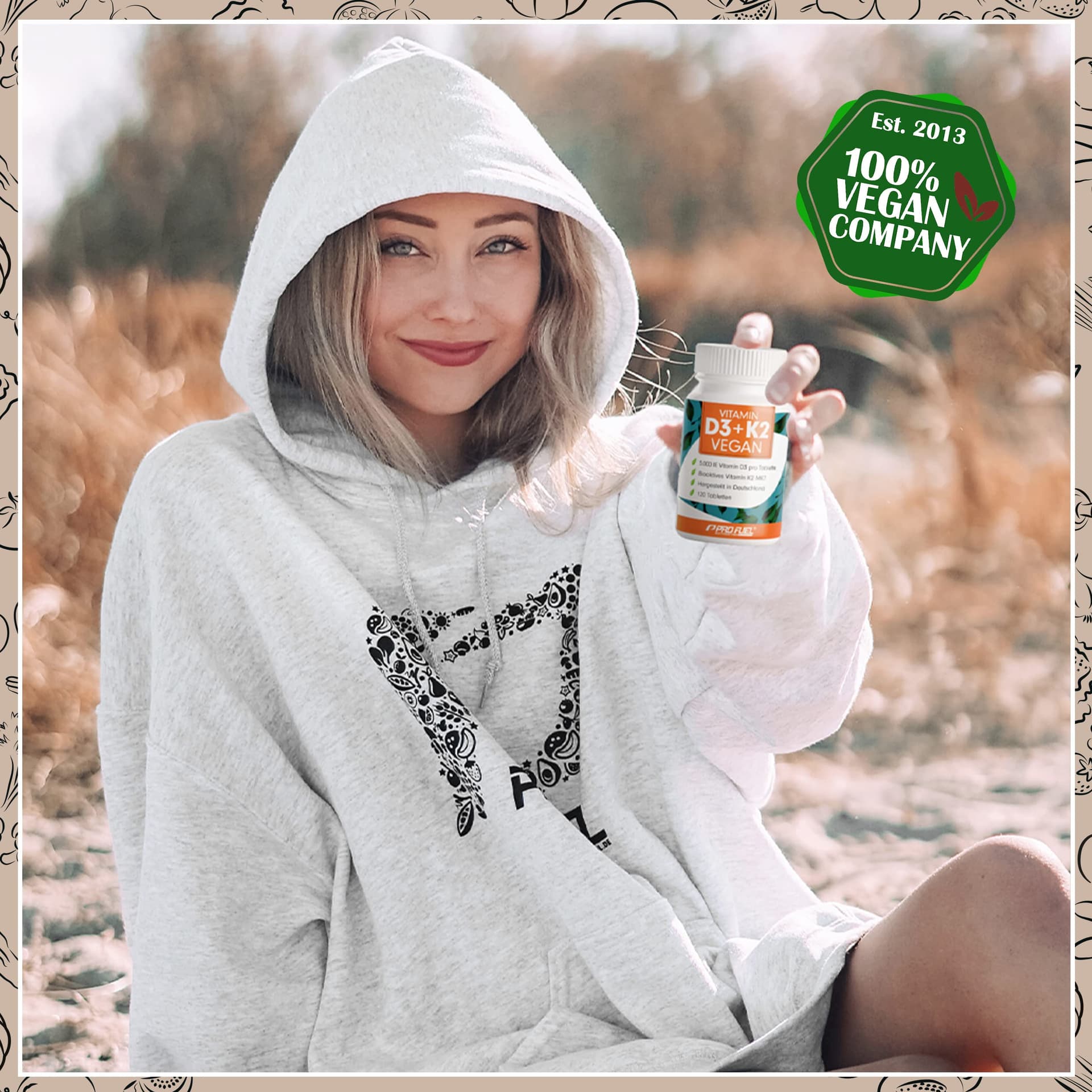 ProFuel Vitamin D3 K2 VEGAN - 120 Tabletten – Bild 4
